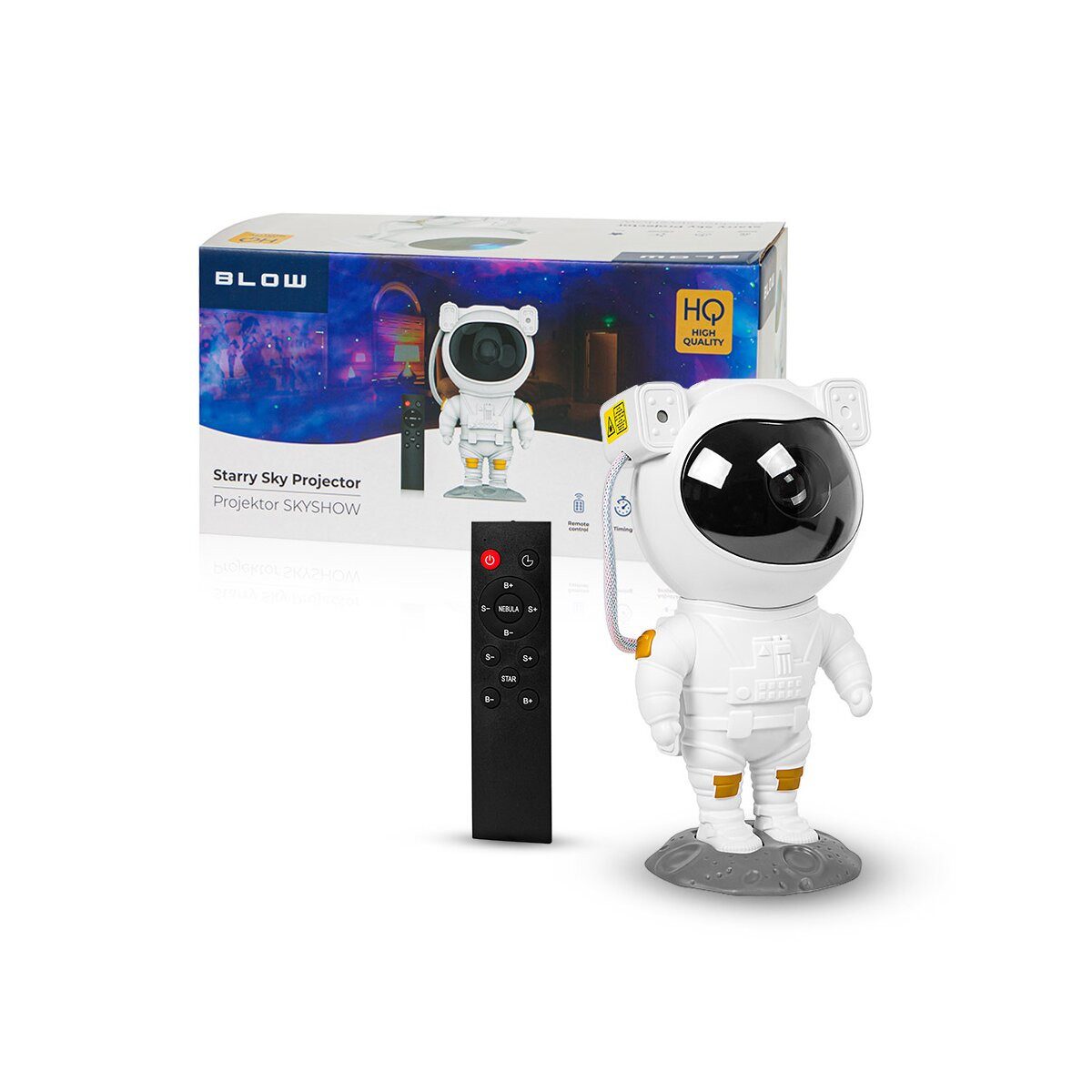 BLOW Projektionslampe BLOW Astronaut SKYSHOW Sternenprojektor LED