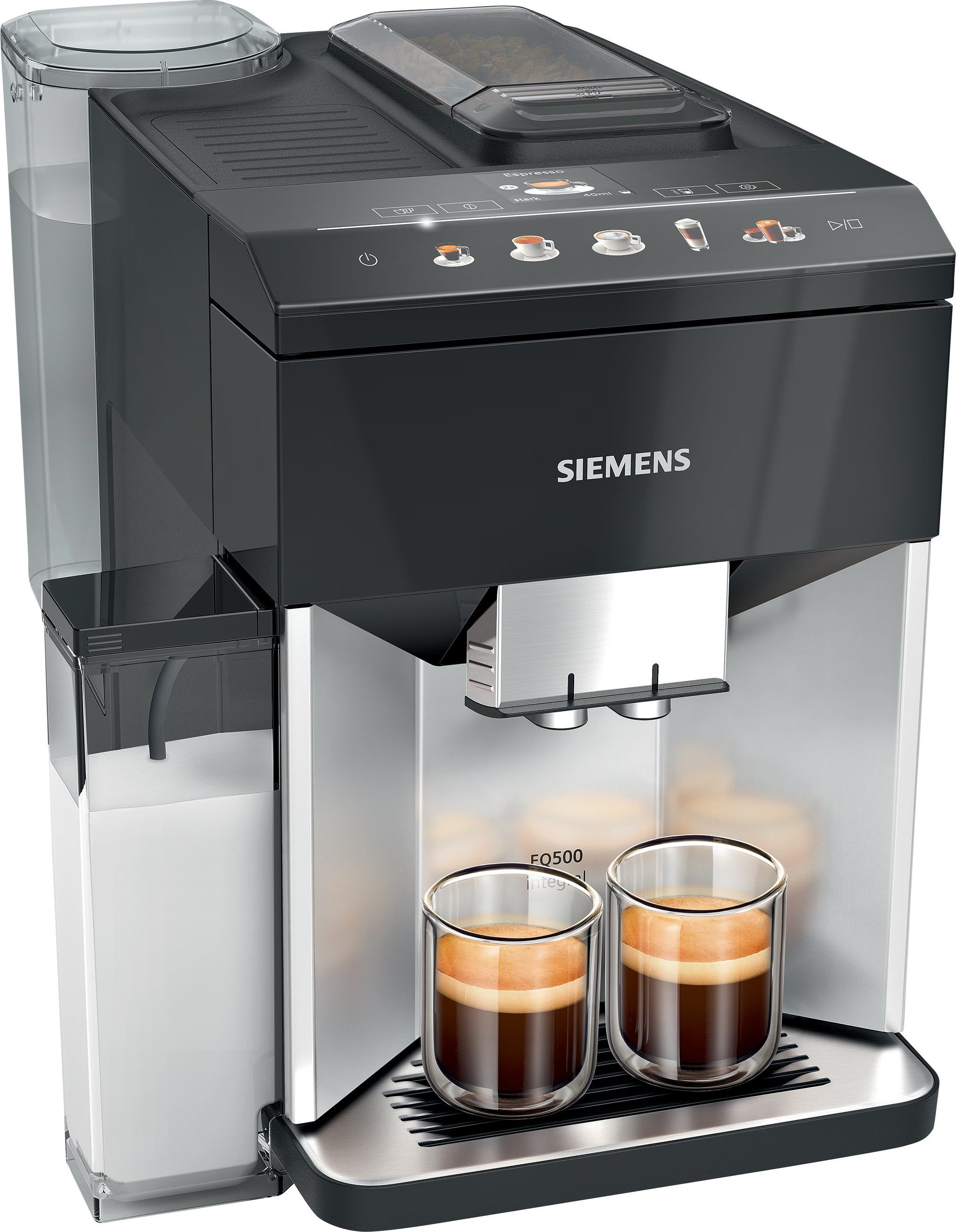 SIEMENS Kaffeevollautomat TQ513D01, Siemens EQ500 integral Kaffeevollautomat TQ513D01 Silber