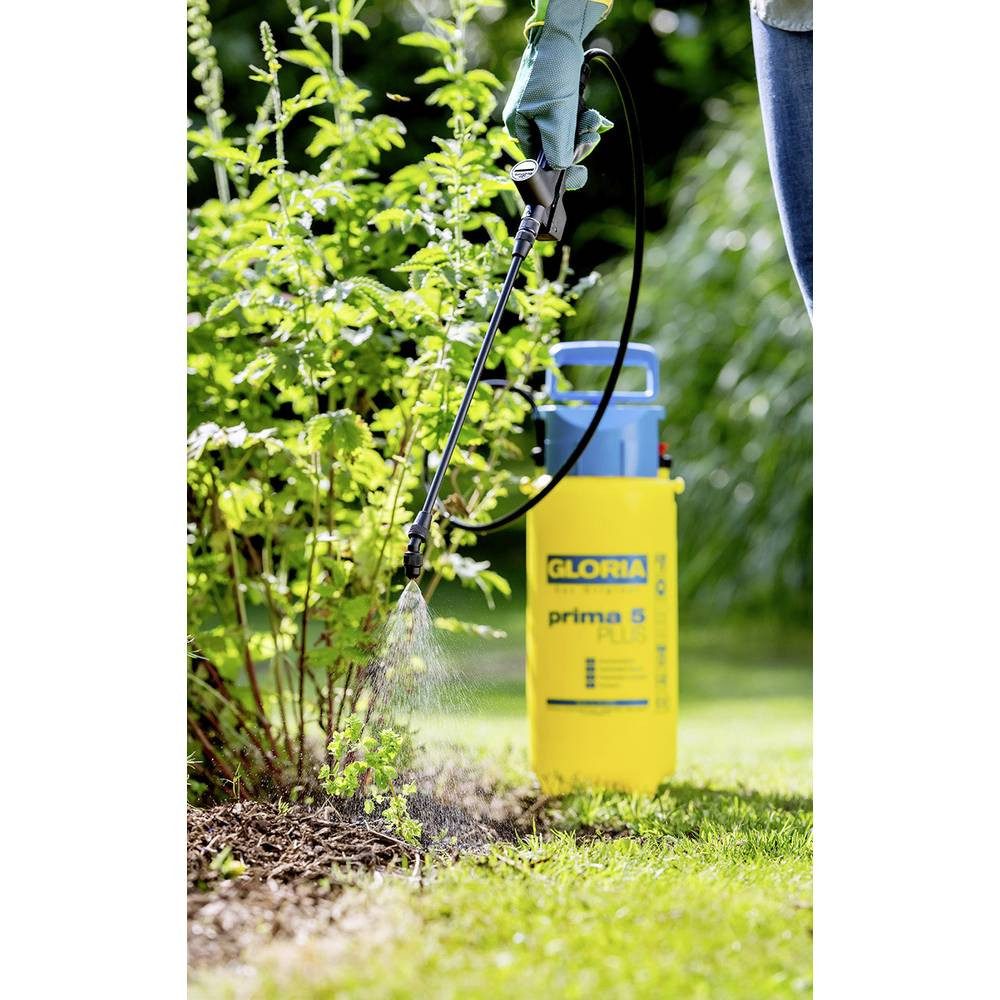 Gloria Drucksprühgerät Drucksprüher - 5 l Gartenspritze zur Ausbringung von Essig 000106.0000