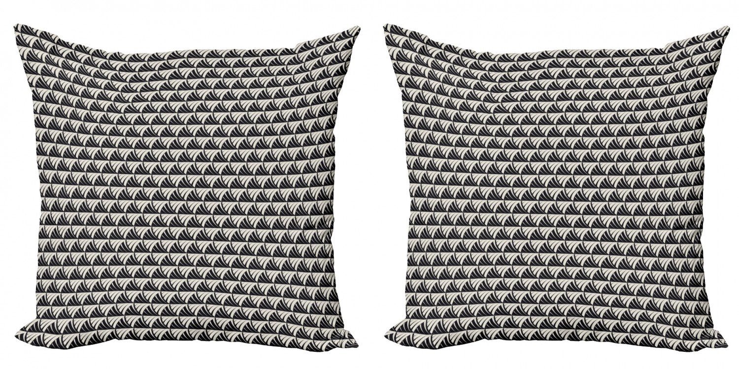 Kissenbezüge Modern Accent Doppelseitiger Digitaldruck, Abakuhaus (2 Stück), Abstrakt Moderne Kunst-Fliesen-Entwurf