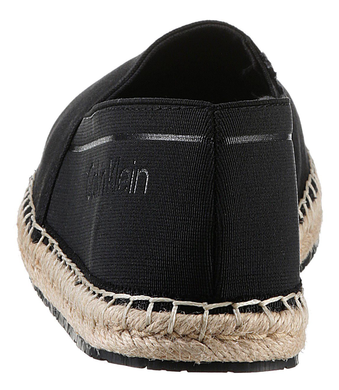 *I 1C ELDA Calvin Klein Espadrille aufwändiger schwarz mit Rahmennaht