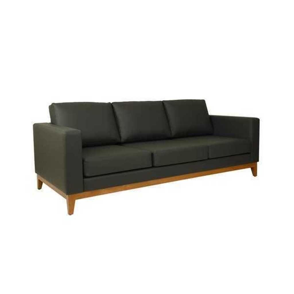 Europa Couch Designer Sofa Büro Schwarzes Wohnzimmer JVmoebel 3-Sitzer Teile, in 3-Sitzer Made 1 3-er,