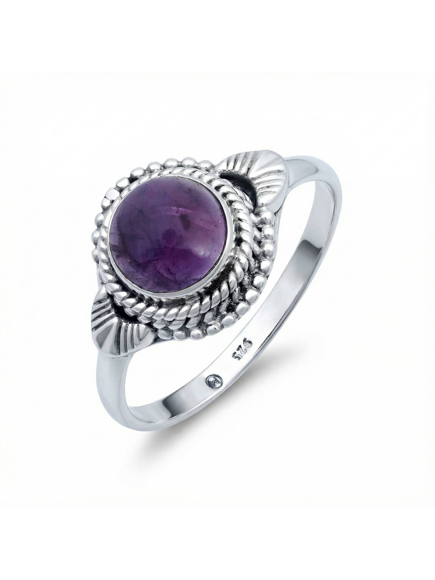 Silberring MANAIA aus 925 Silber mit Amethyst