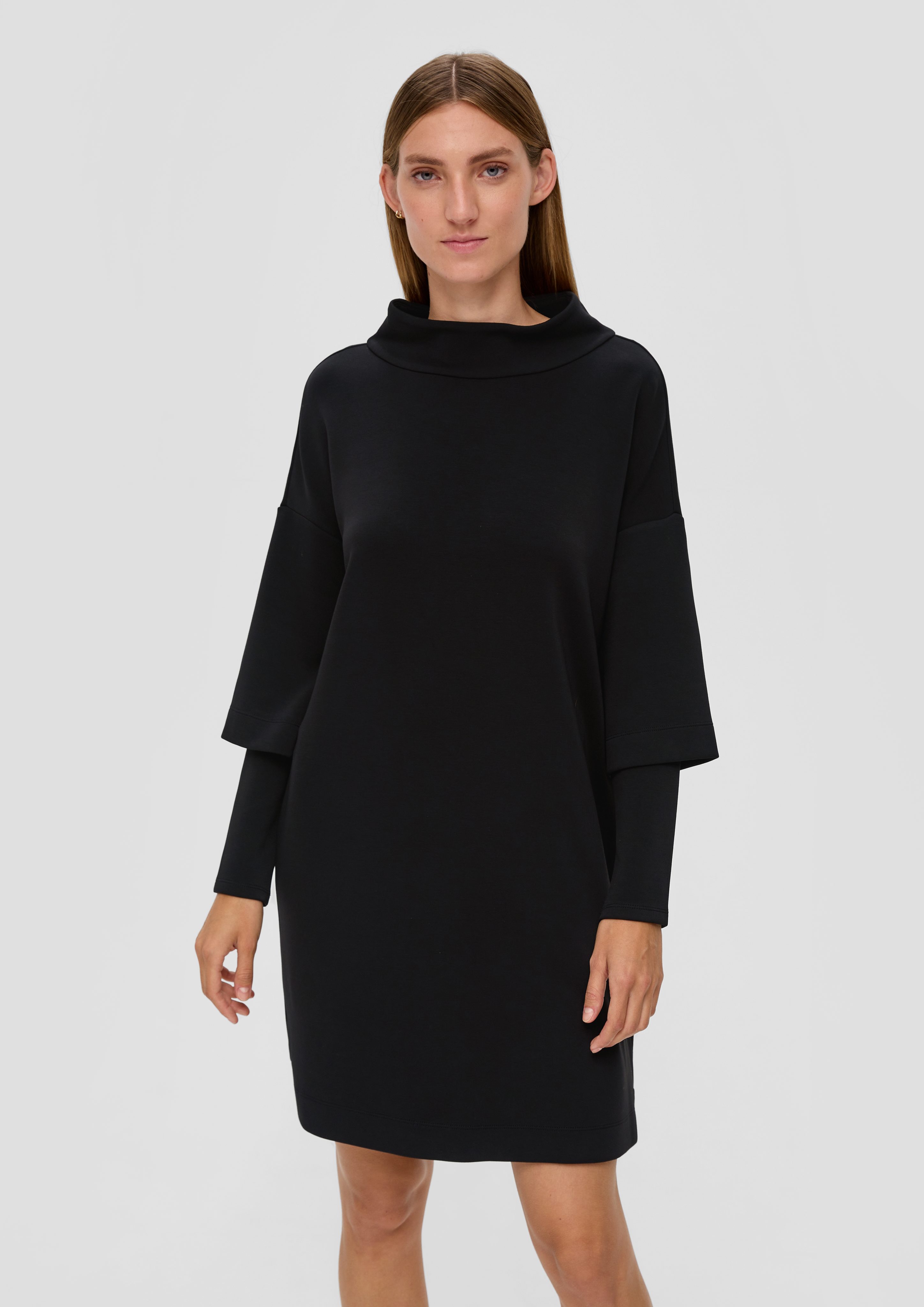 s.Oliver BLACK LABEL Minikleid aus Modalmix Scuba-Kleid
