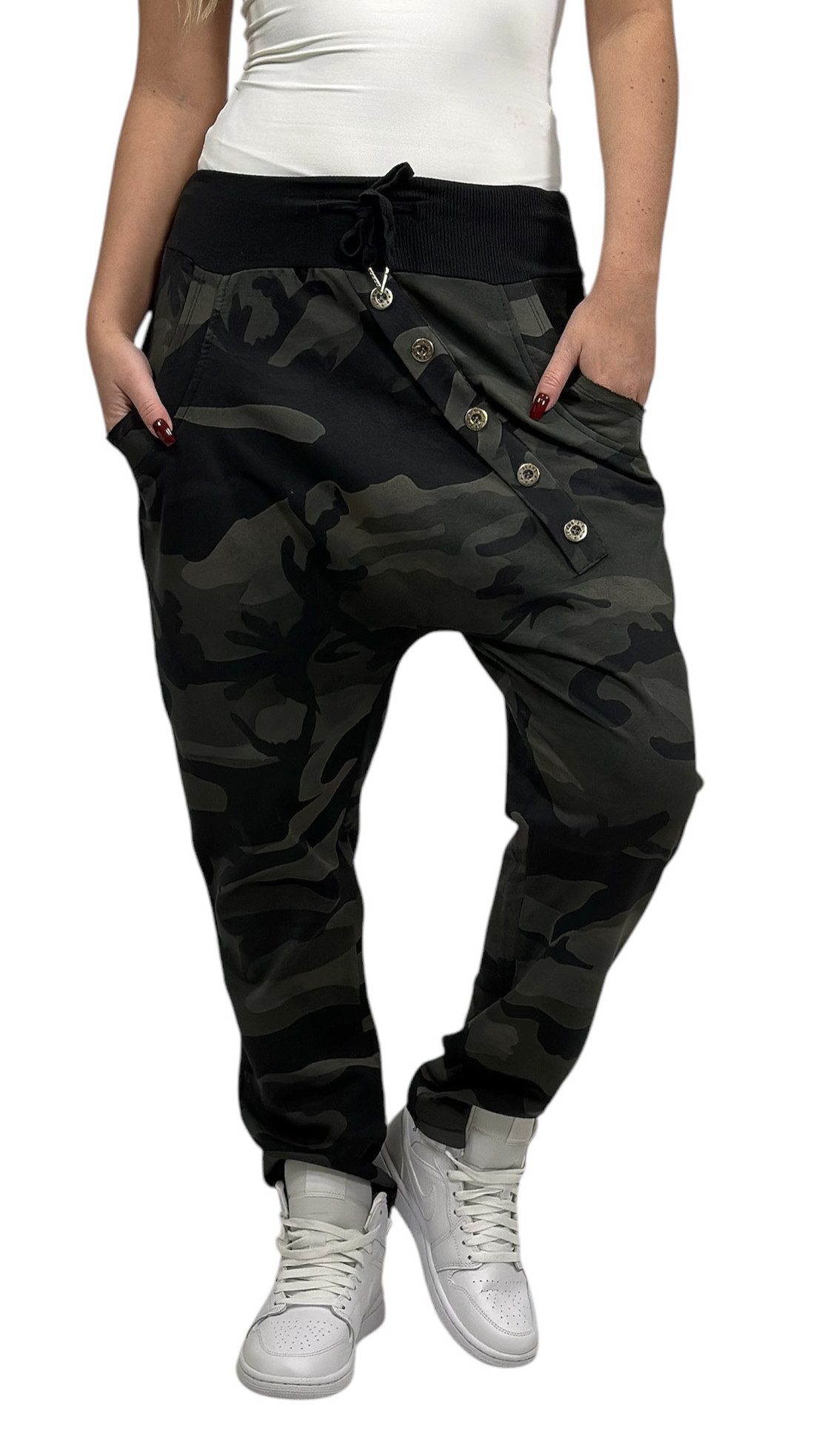 Mississhop Boyfriend-Hose Sweatpants Baggy Camouflage Damenhose günstig online kaufen