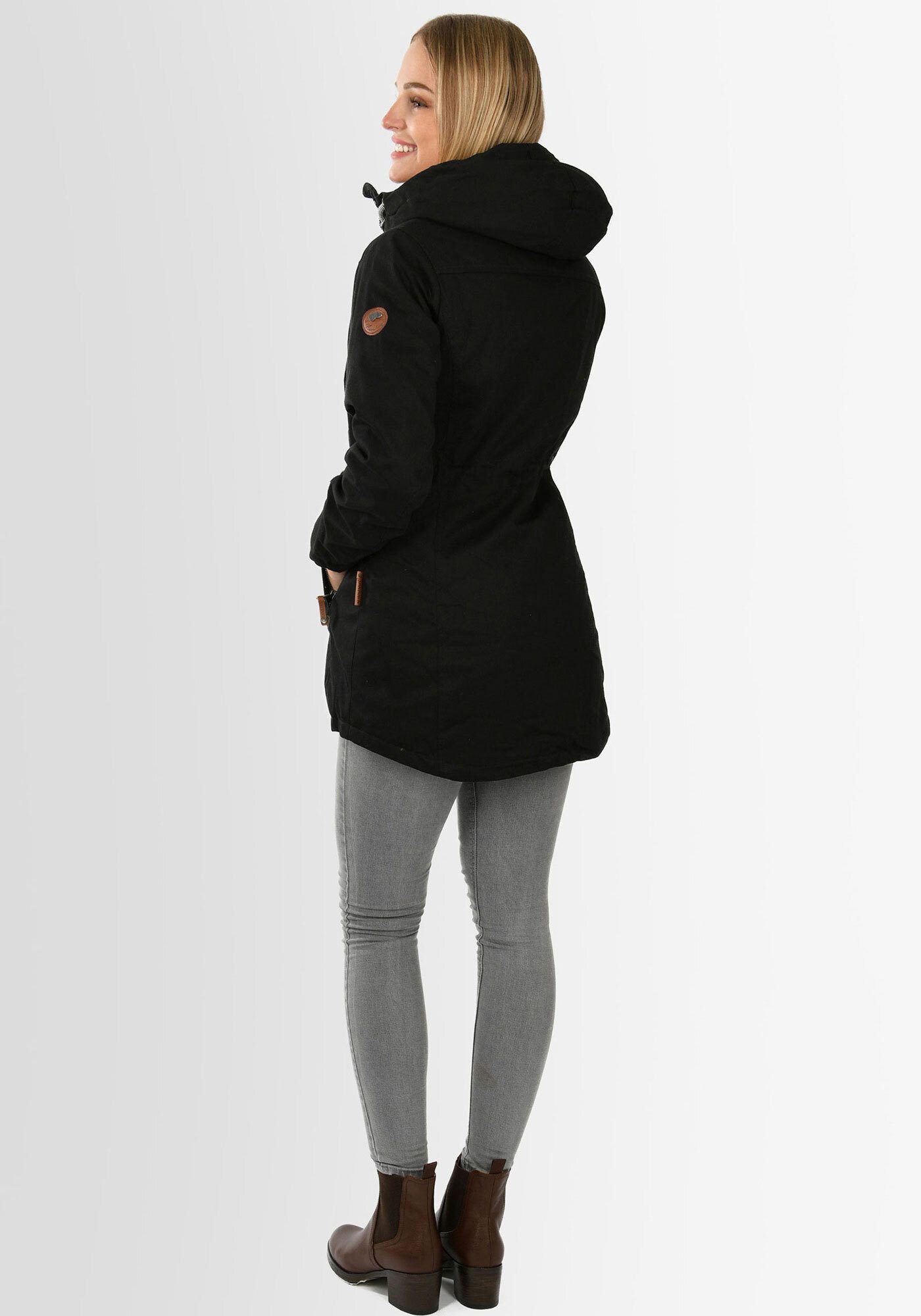 Navahoo Winterjacke Ireliaa mit warmen Teddyfell