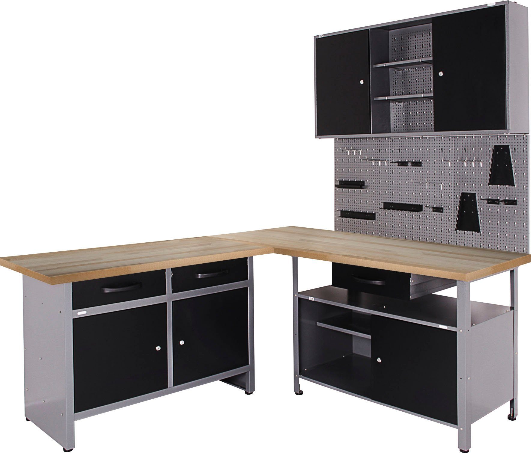 ONDIS24 Werkstatt-Set Basic One, 2x Werkbank, günstig online kaufen