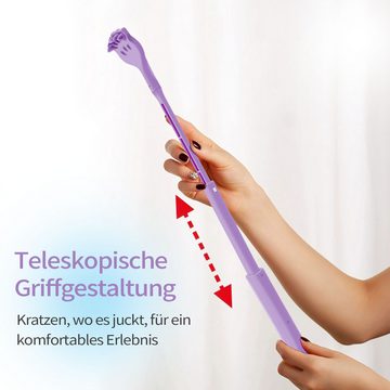 MAGICSHE Massagebürste 2 Stück Teleskop Rückenmassagegerät Rückenkrauler