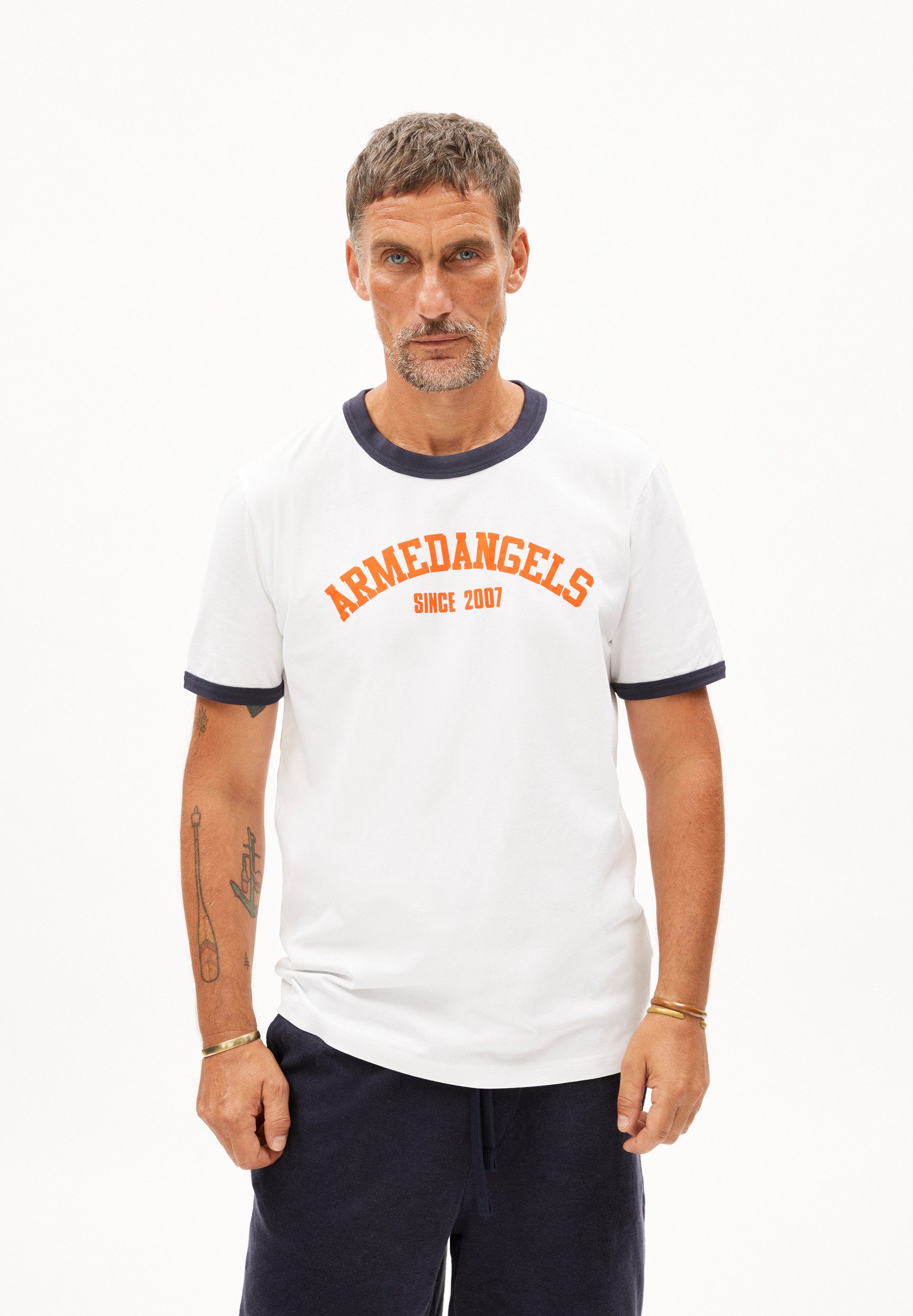 Armedangels T-Shirt MAARKOS RINGER Herren (Relaxed Fit) Midweight T-Shirt a günstig online kaufen