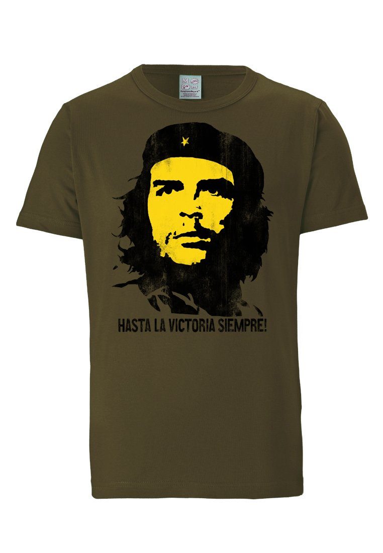 Che Guevara - "Red On Black" T-Shirt Für Herren/Damen Uni