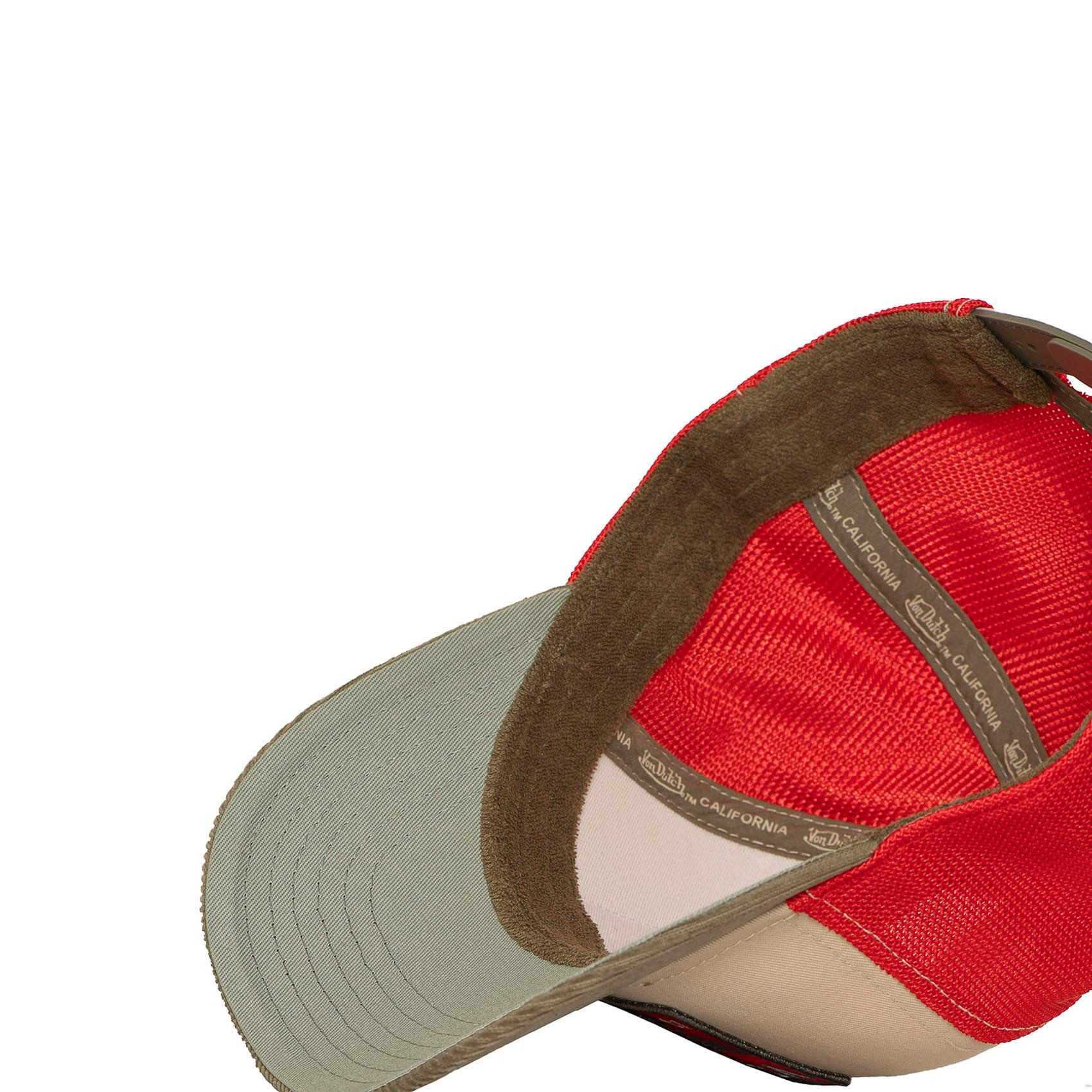 Von Dutch Trucker Cap Von Dutch Originals Semi-Curved Trucker Cap - EYE Khaki (Basecap, Meshcap, Trucker Kappe)