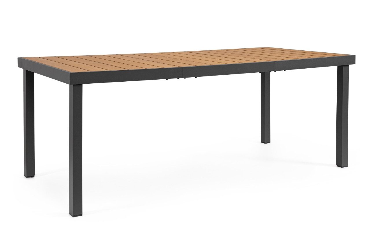 Bizzotto Esstisch Gartenesstisch Niagara aus Aluminium, 190x90 cm, Geeignet für 6-8 Personen