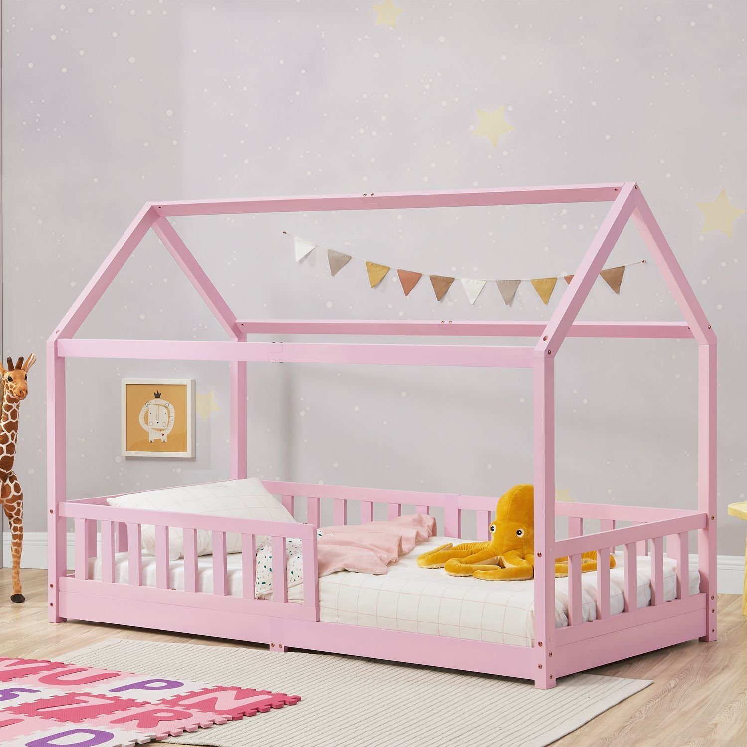 Juskys Kinderbett Marli, 90x200 cm, 3 günstig online kaufen