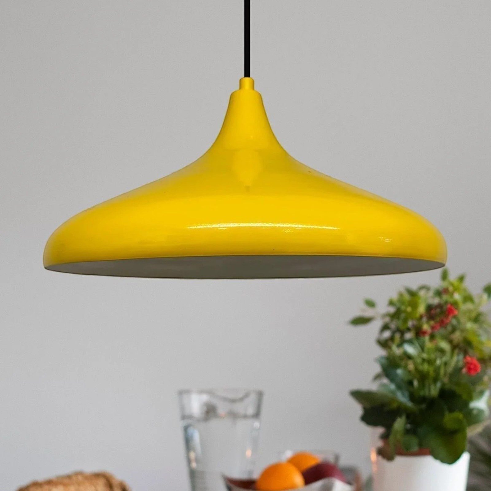 Bamyum Pendelleuchte Bamyum Pendelleuchte Durchmesser 35 cm E27 Metall Moderne Lampe, ohne Leuchtmittel