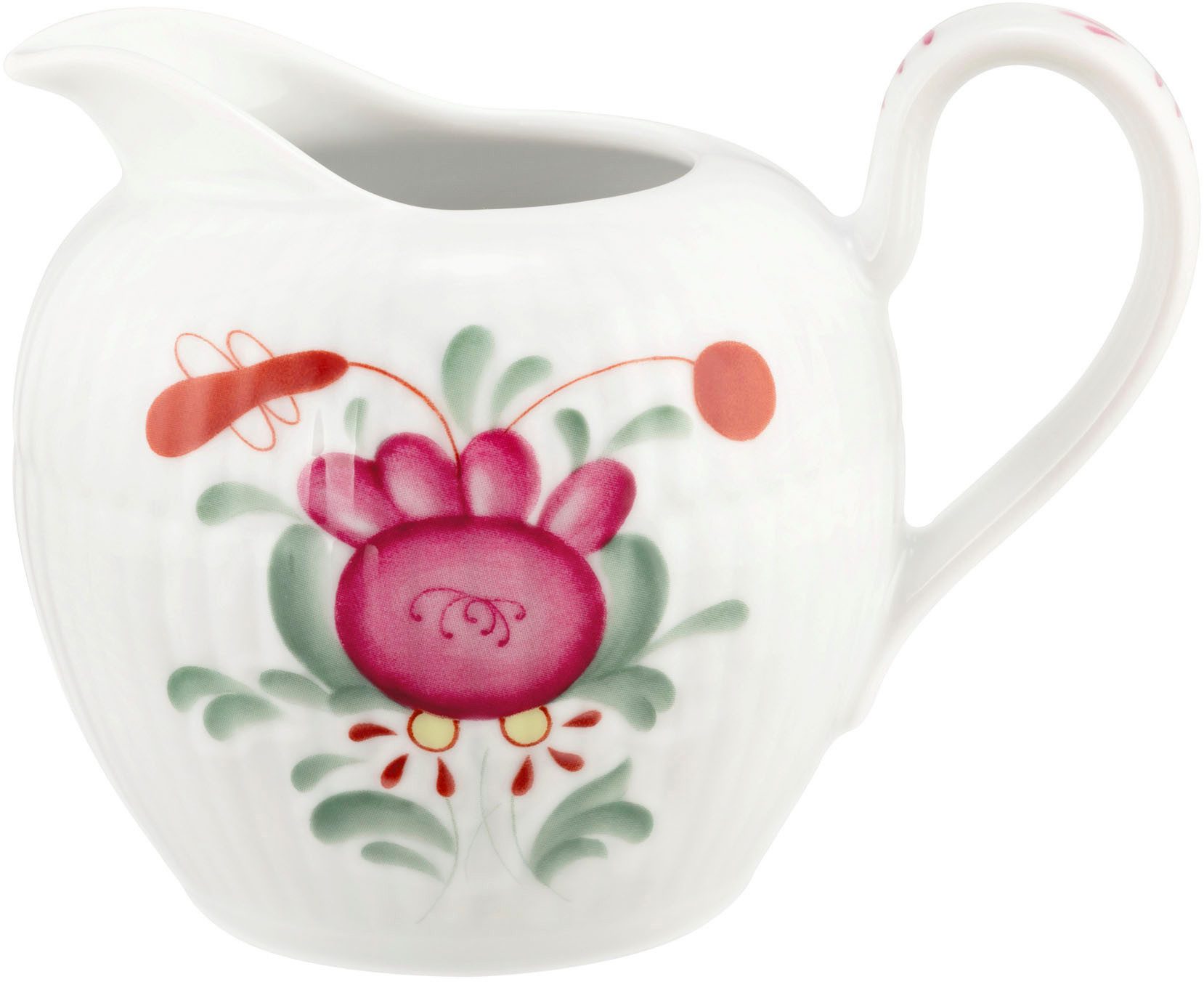 Seltmann Weiden Milchkännchen Amina Ostfriesenrose, 0,29 l, (1-St), Kleines Kännchen, Kanne mit Relief
