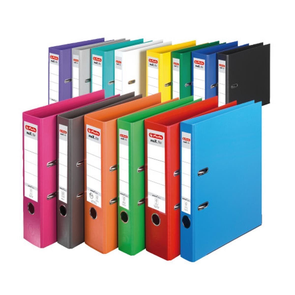 Herlitz Aktenordner herlitz Ordner maX.file protect plus, Rckenbr.:50 mm, rot