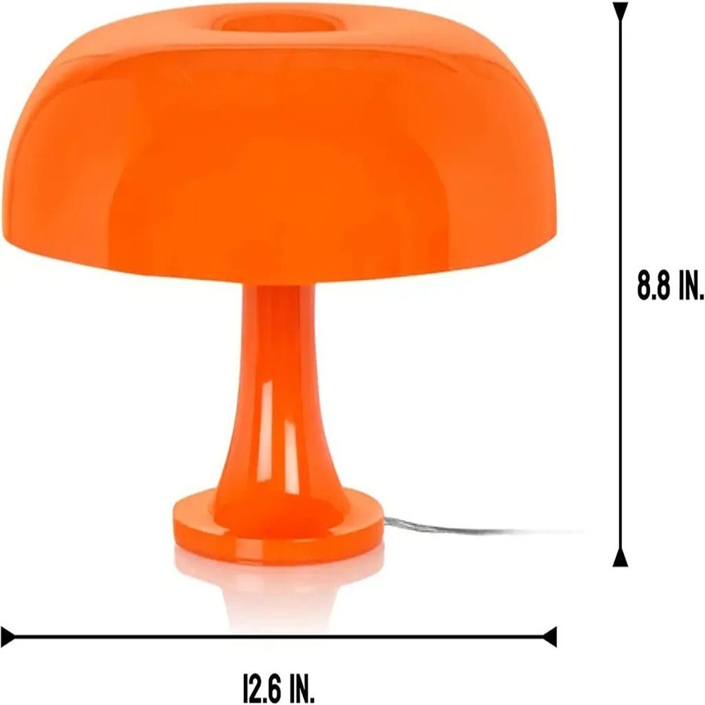 Lampe Jahre, 22×33cm DAYUT lampe,Retro Nachttischlampe Nachttischlampe 60er-80er Pilz