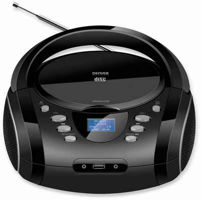 Denver »TDB-10« Audio-System (DAB+, UKW Radio, CD/MP3 Player, Bluetooth, USB, AUX-IN und Kopfhörerausgang)