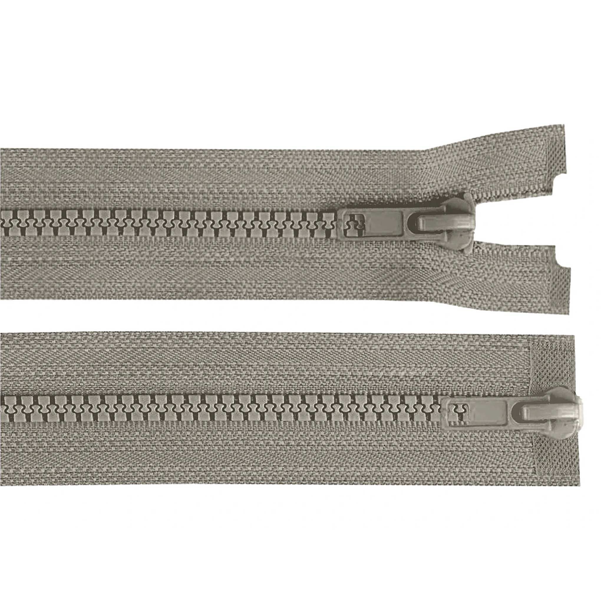 maDDma Reißverschluss 1 Reißverschluss 2-Wege 5mm 65cm teilbar Autolock Farbwahl, mausgrau