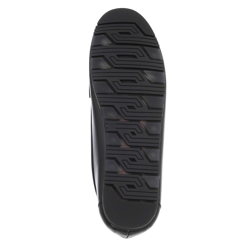 Ital-Design Eleganter Mokassin mit Schnalle für Damen im Alltag Slipper (90793495) Flach Mokassins in Schwarz