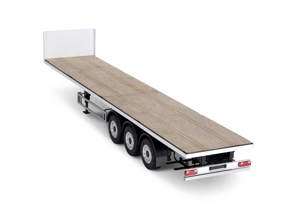 CARSON Carson RC Truck Anhänger 1:14 3-Achs Flachbettauflieger III Stahl RC-Ladegerät