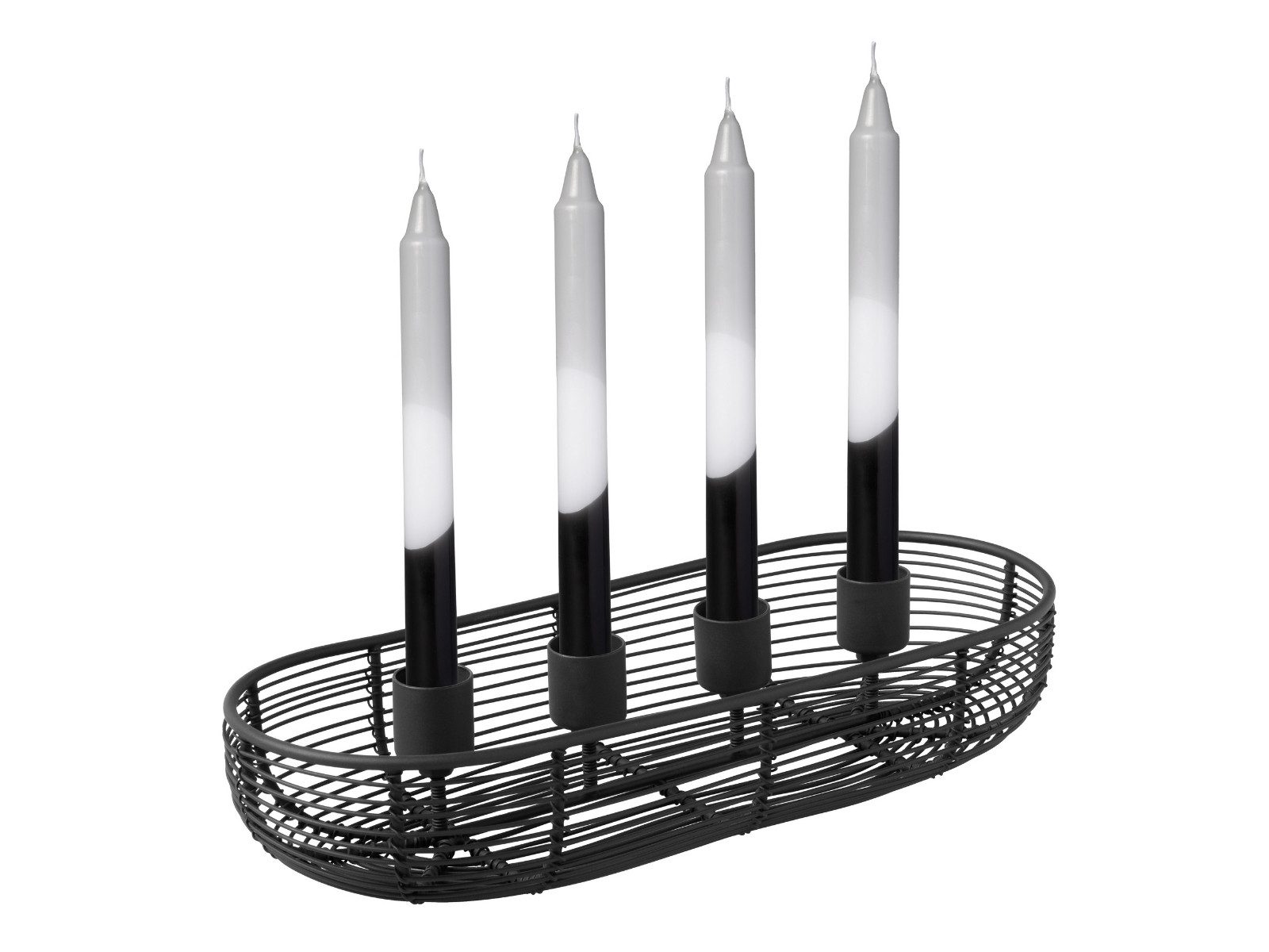 Villeroy & Boch Kerzenhalter Christmas Chic Adventskranz oval schwarz