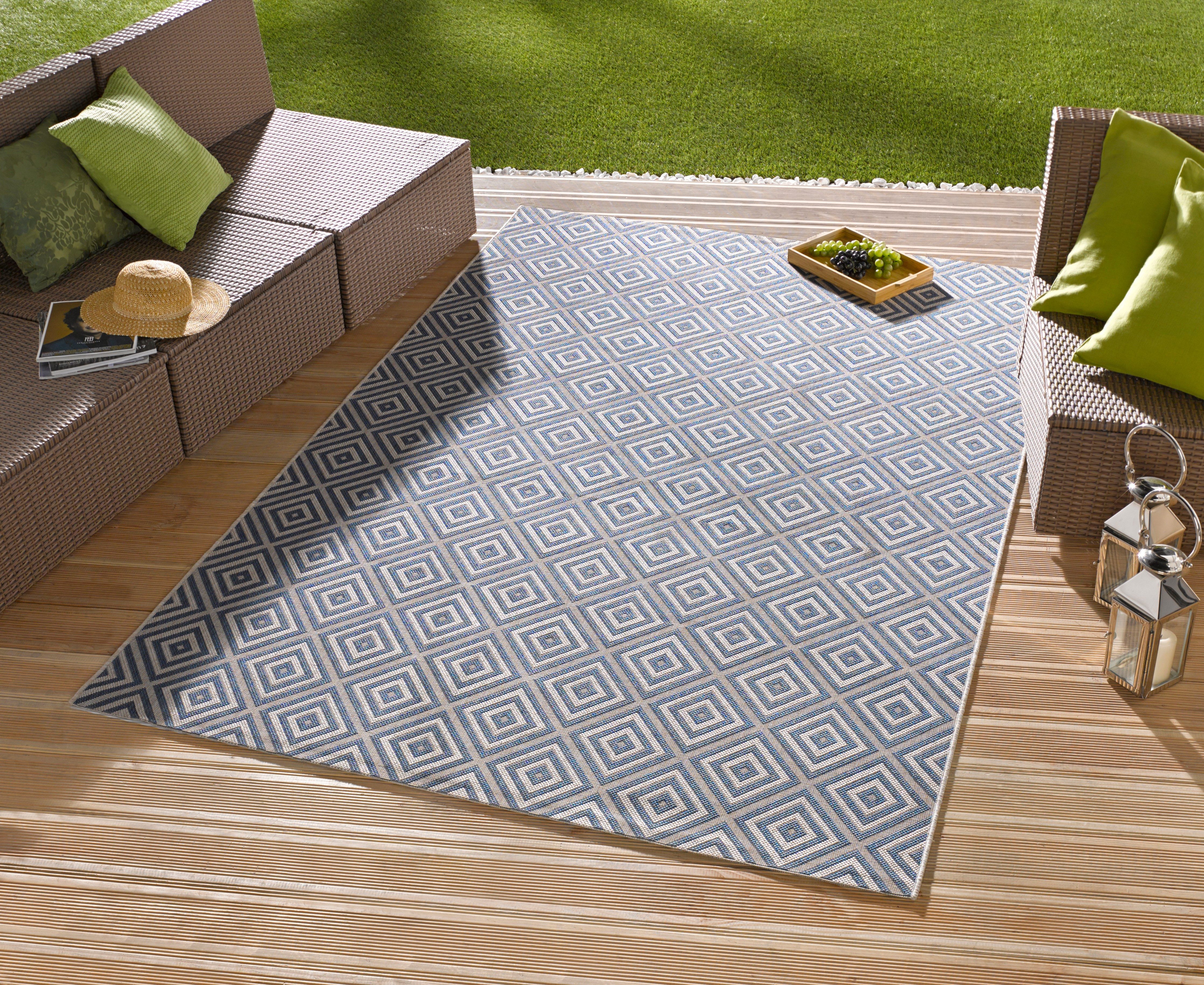 HANSE Home Teppich Karo, rechteckig, Höhe: günstig online kaufen