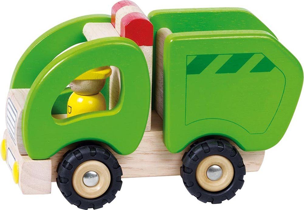 goki Spielzeug-Müllwagen Müllwagen, mit Gummibereifung