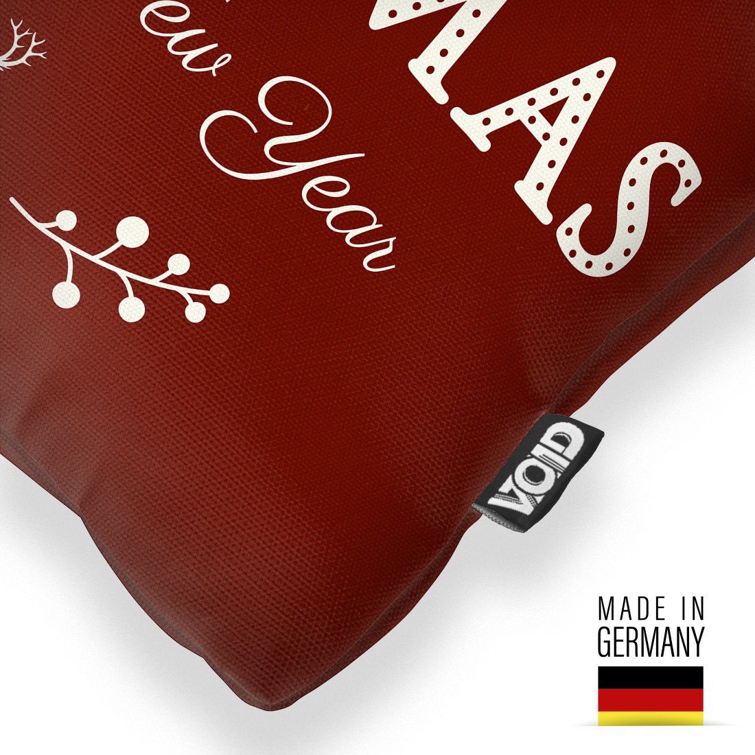 VOID Kissenbezug, (1 Stück), Merry Christmas Happy New Year Silvester Weihn günstig online kaufen