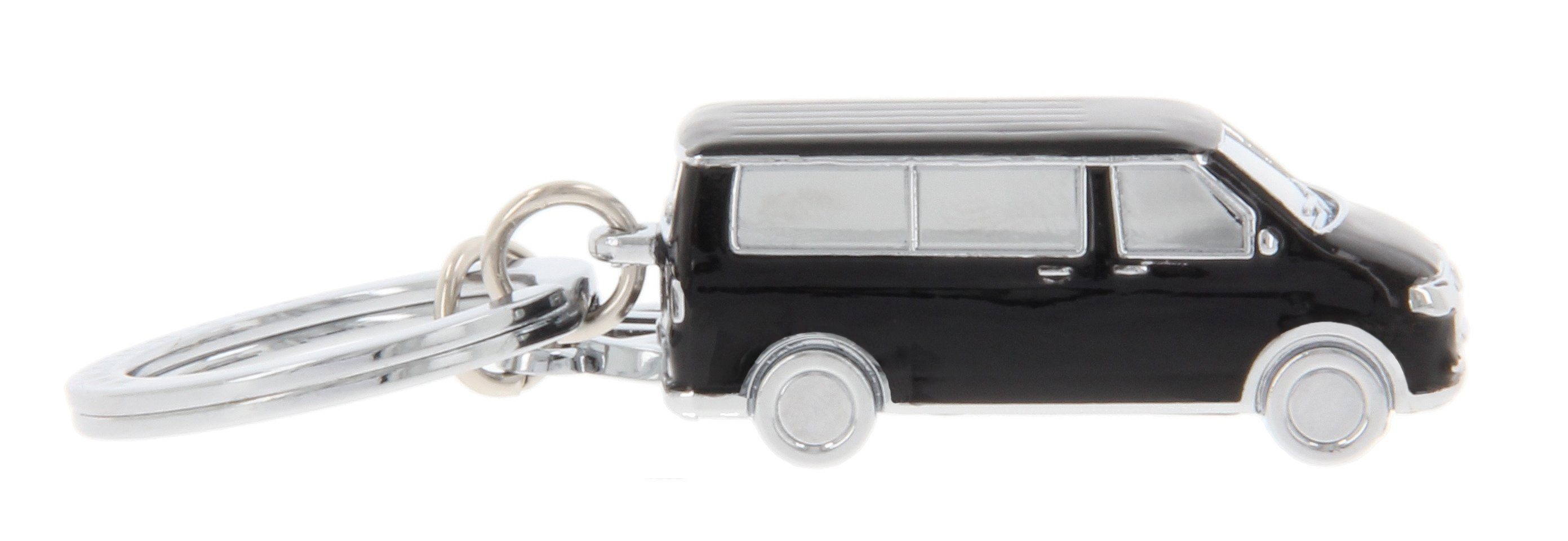 VW Collection by BRISA Schlüsselanhänger Volkswagen Schlüsselring, Schlüsselbund, Accessoire im schwarzen T5 Bulli Bus Design