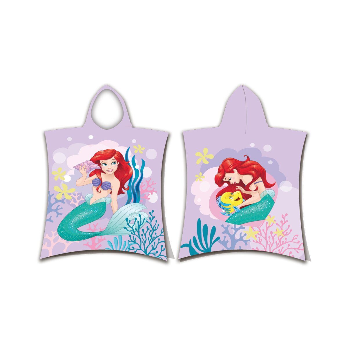 Disney Poncho Ariel Poncho 50x115cm – Disney Prinzessin Badeponcho