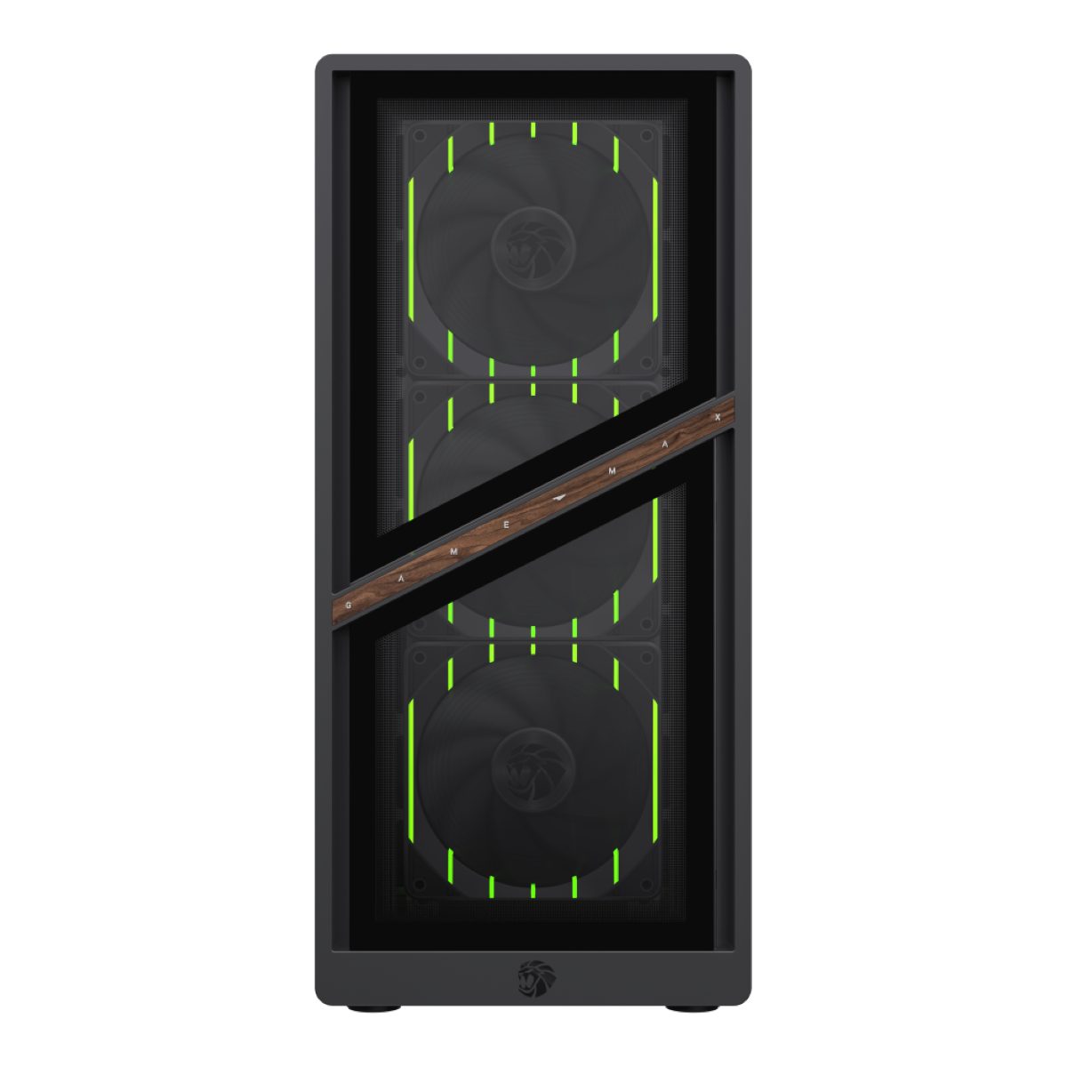 GAMEMAX Gaming-Gehäuse AERIS 330 GB, Mini-Tower, ohne Netzteil, USB/Audio, ATX, M-ATX und ITX; Typ C, 1x USB 3.0, 1x USB 2.0