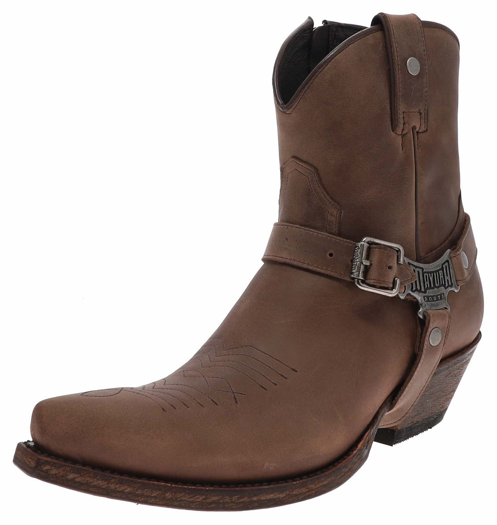 Mayura Boots MB014 Westernstiefelette Braun Westernstiefelette Rahmengenäht