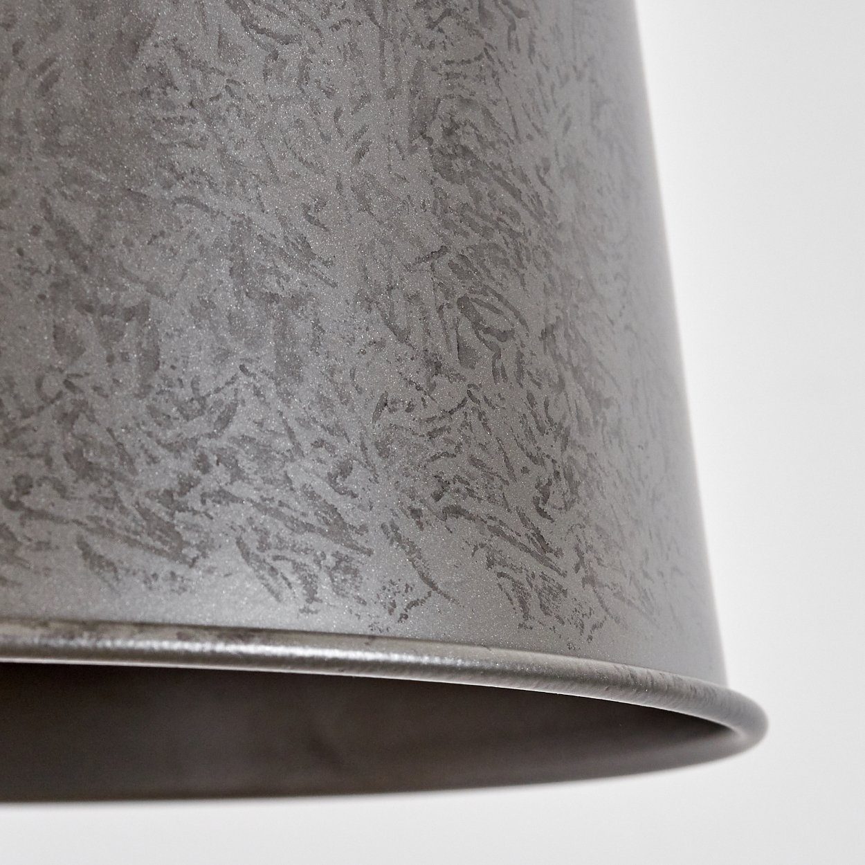 Stehlampe hofstein Nickel-Antik/Natur, Leuchtmittel, aus Schirm 1x E27 in Fußschalter, verstellbarer Metall/Holz Stehlampe (26cm), moderne Ablageflächen, ohne