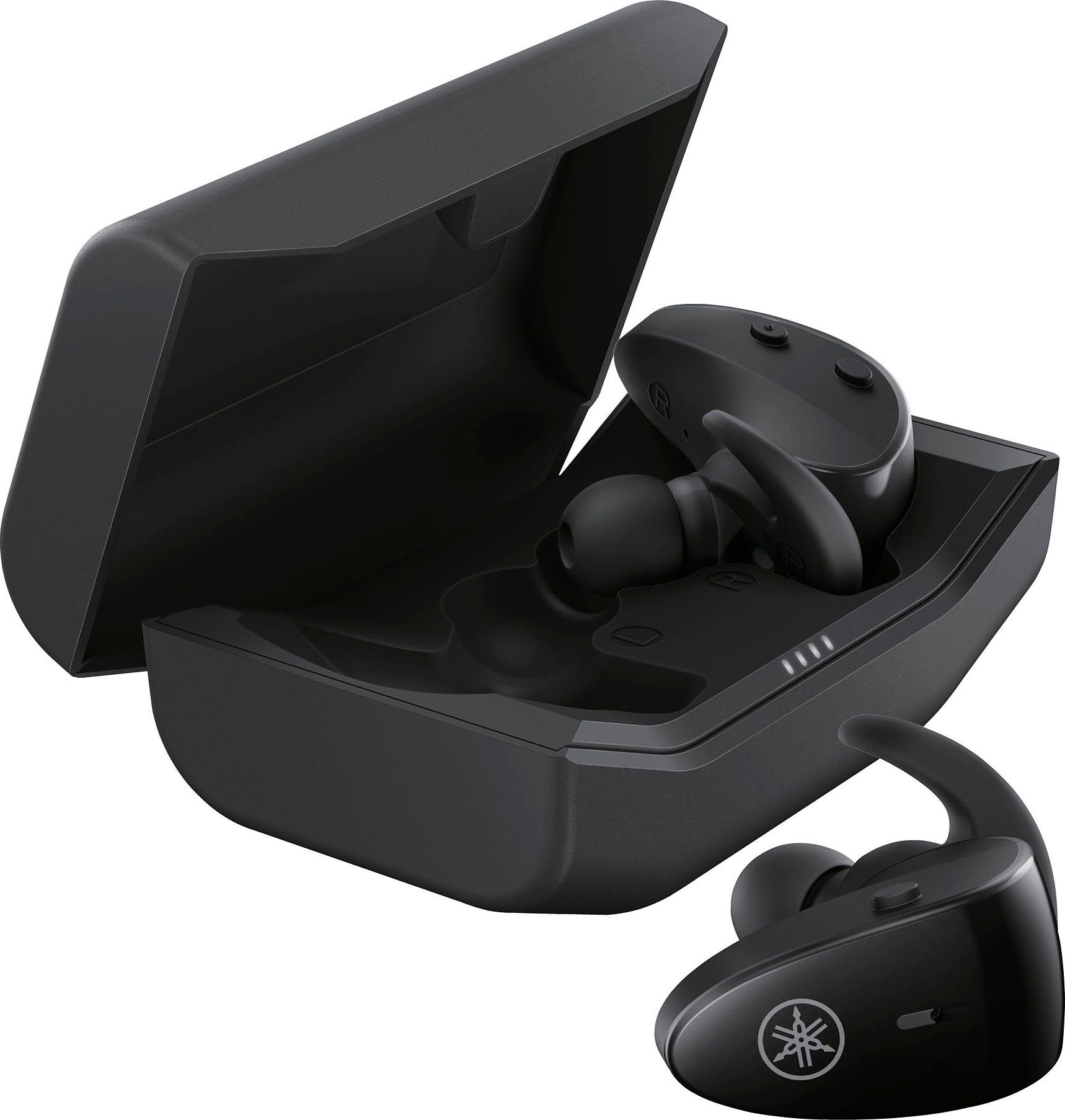 In-Ear-Kopfhörer True Steuerung Google Bluetooth) Yamaha und integrierte für Assistant, Sprachsteuerung, TW-ES5A Musik, Anrufe Wireless, Siri, (Freisprechfunktion,