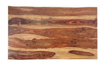 SAM® Baumkantentisch Radom, mit Baumkante, massives Sheesham-Holz, shinafarben, 35mm