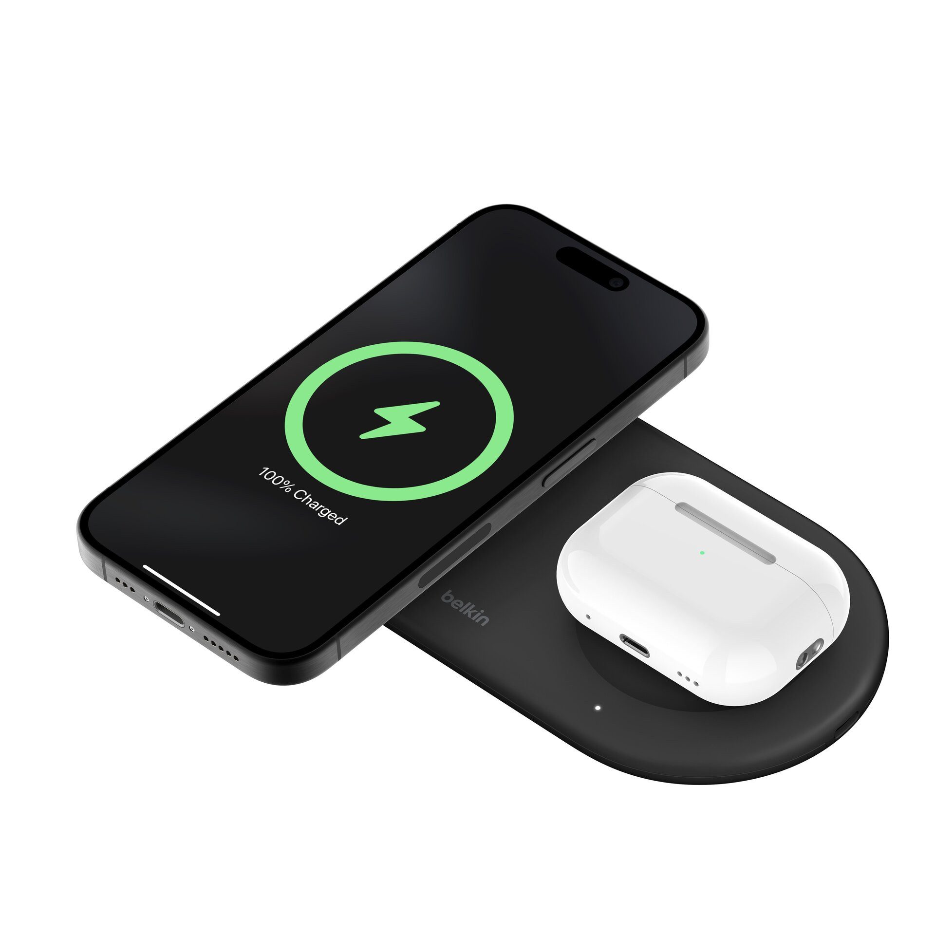 Belkin BOOST CHARGE PRO 2in1 Ladepad Qi2 15 Watt Wireless Charger