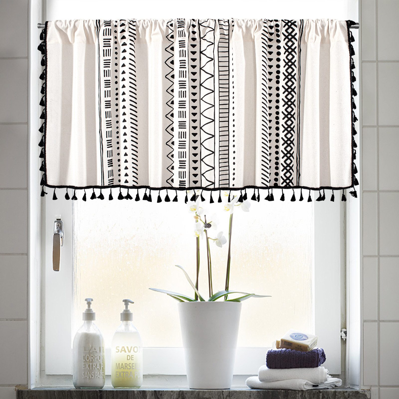 Qelus Gardine Bistrogardine Boho Scheibengardinen Küchengardinen günstig online kaufen