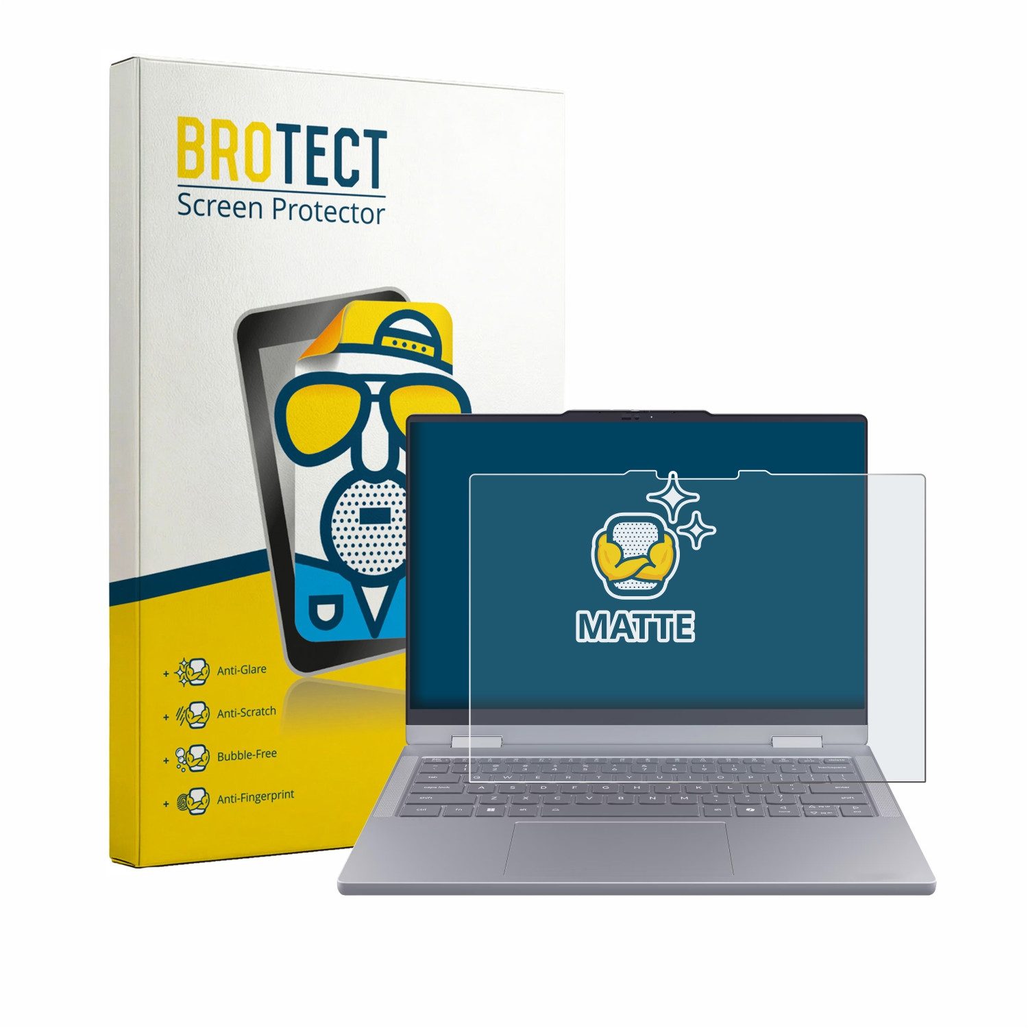 BROTECT Displayschutzfolie Schutzfolie für Lenovo ThinkBook 14 2-in-1 Gen 6, Displayschutz Schutz Folie Matt Entspiegelungsfolie