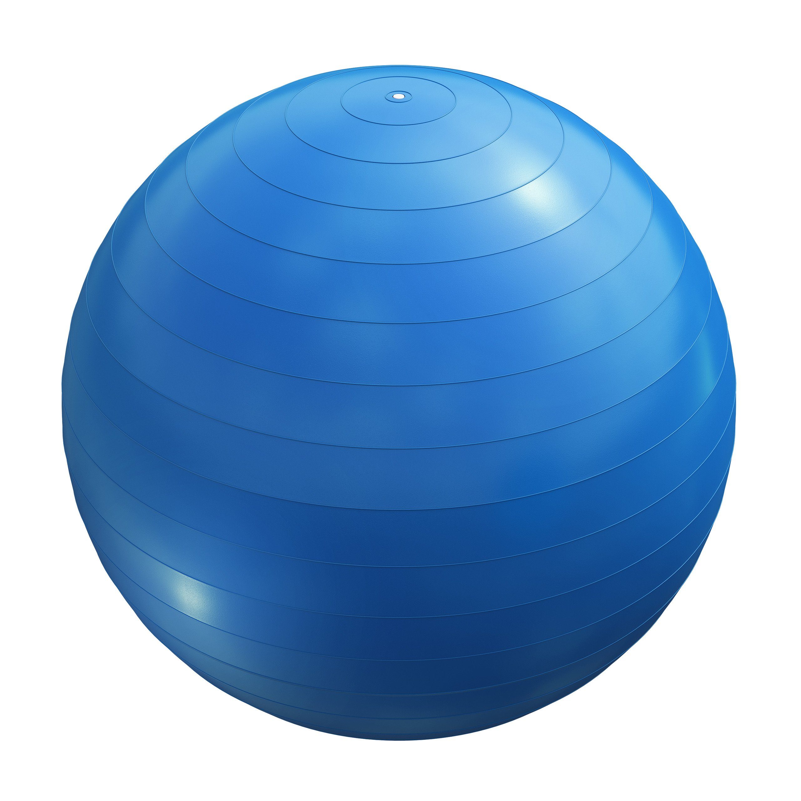 GORILLA SPORTS Gymnastikball 55cm/65cm/75cm, bis 500kg Belastbar, Anti-Burst, Farbwahl -Fitnessball Blau