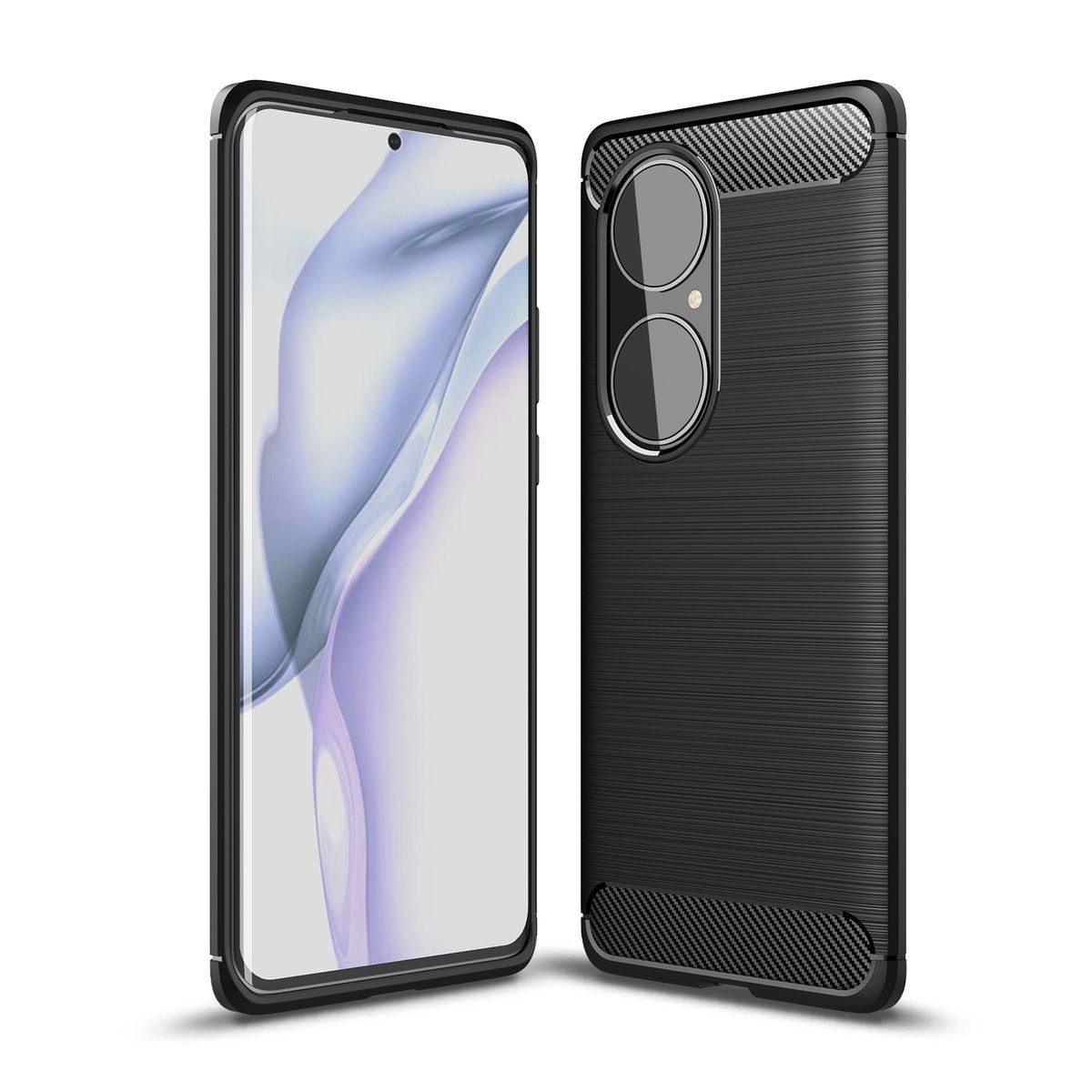 König Design Handyhülle Huawei P50 Pro, Huawei P50 Pro Handyhülle Backcover Grau