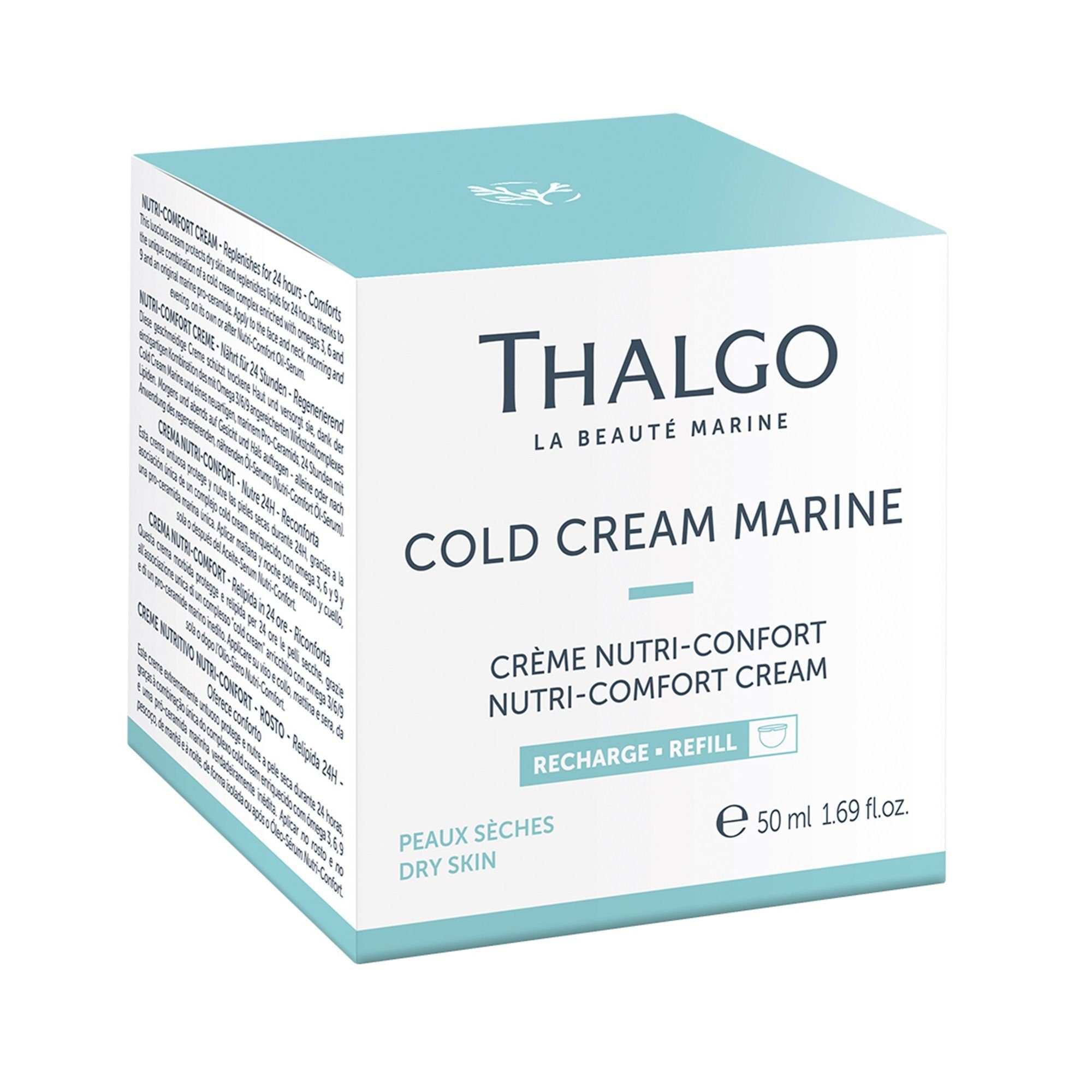 Nutri-Comfort-Creme, 50ml Schutz trockene Anti-Aging-Creme THALGO Refill für Sanfte Haut,