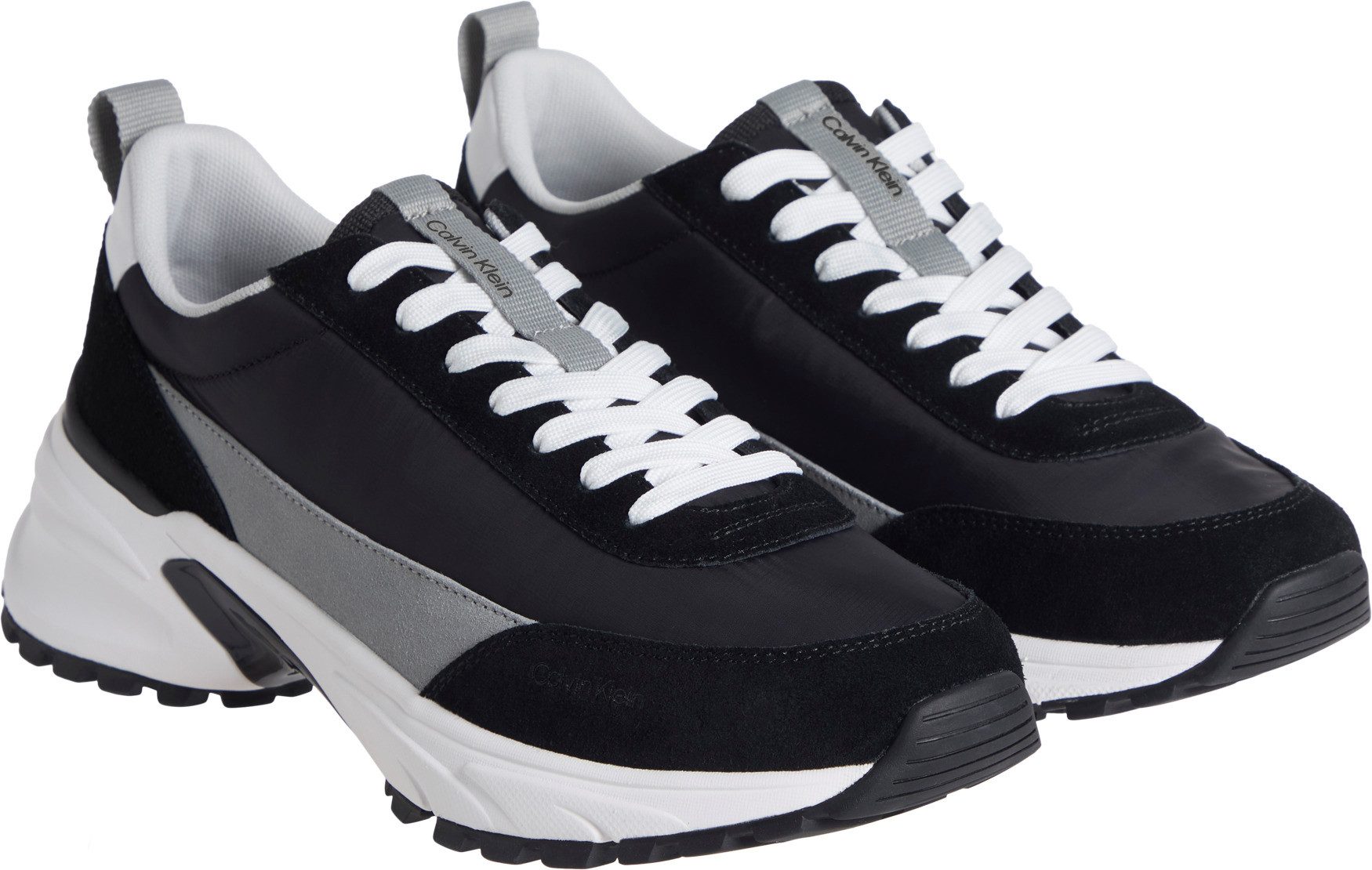 Calvin Klein Jeans HIKE RUNNER CASUAL NY-SU Sneaker Halbschuh, Freizeitschuh, Schnürschuh mit Anziehlasche