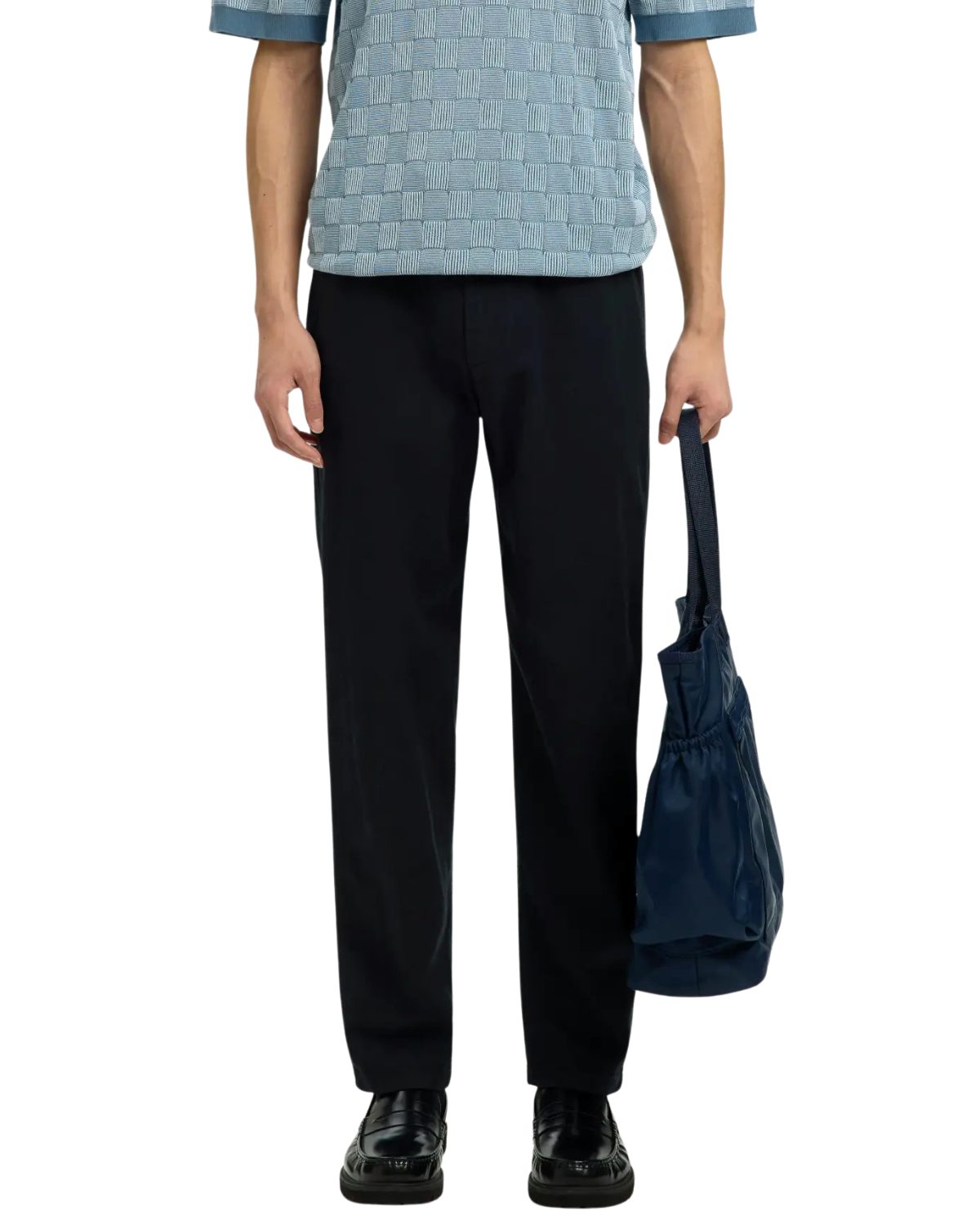 SELECTED HOMME Leinenhose Slim Tapered Fit, mit Reißverschluss & Knopf