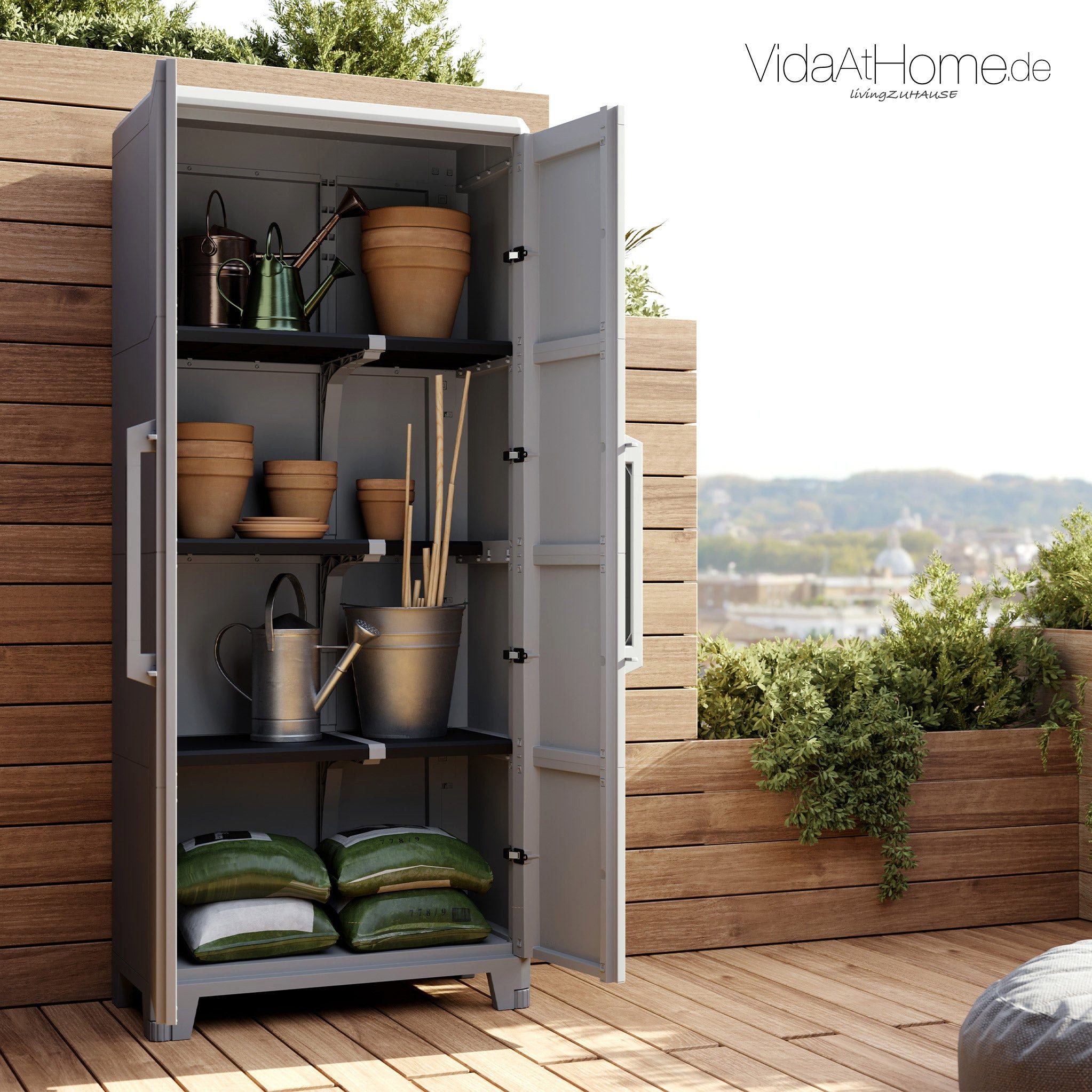 VidaAtHome.de Garten-Geräteschrank TERRY Garten- und Haushaltsschrank günstig online kaufen