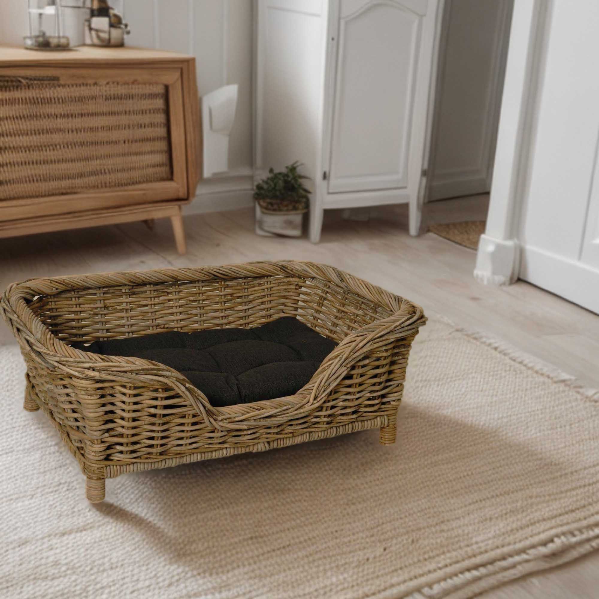 Krines Home Hundekorb Großer Rattan Hundekorb günstig online kaufen