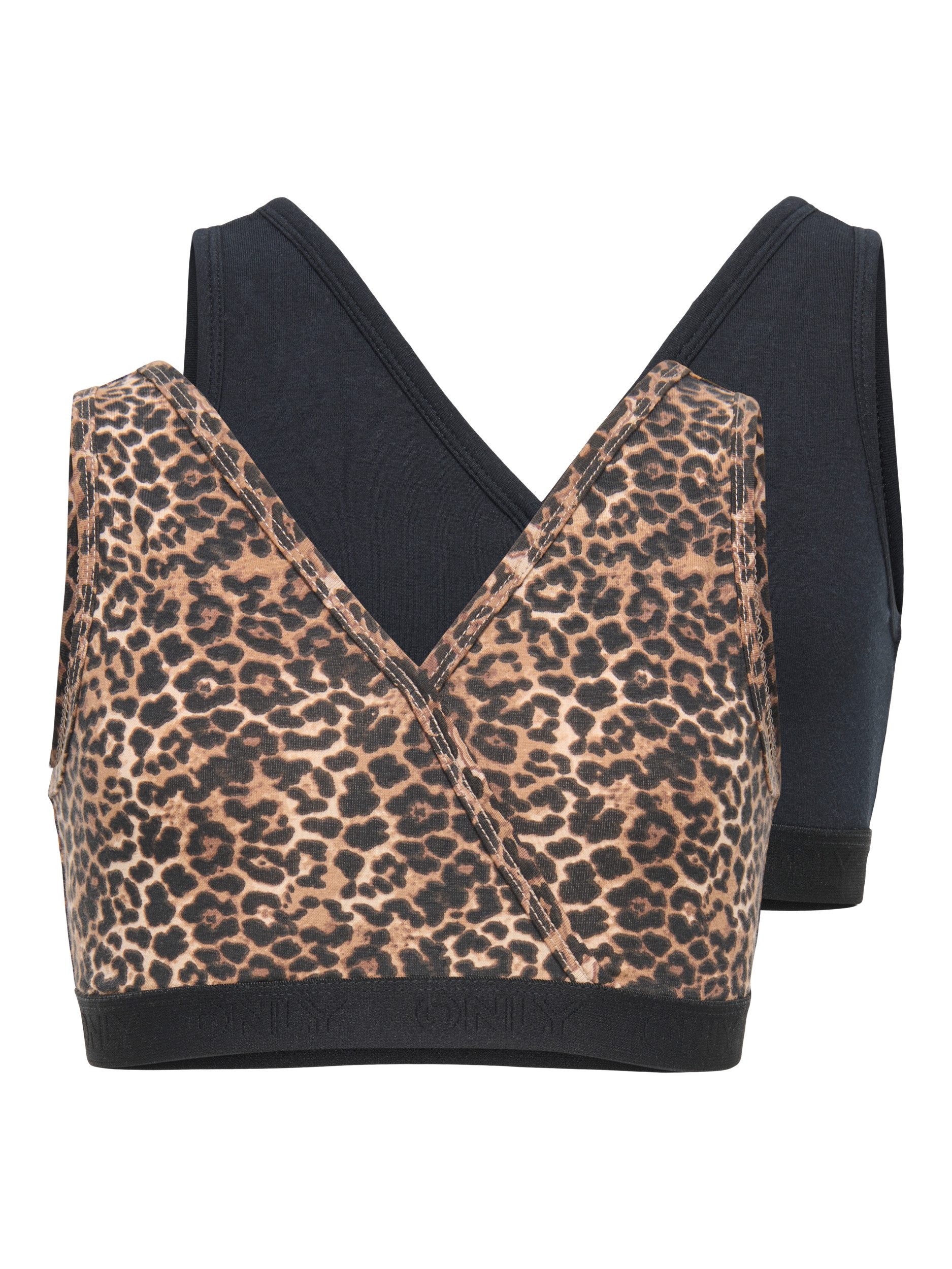 KIDS ONLY Crop-Top KOGLOLA 2-P REVERSIBLE LOGO TOP ACC (Packung, 2-tlg)