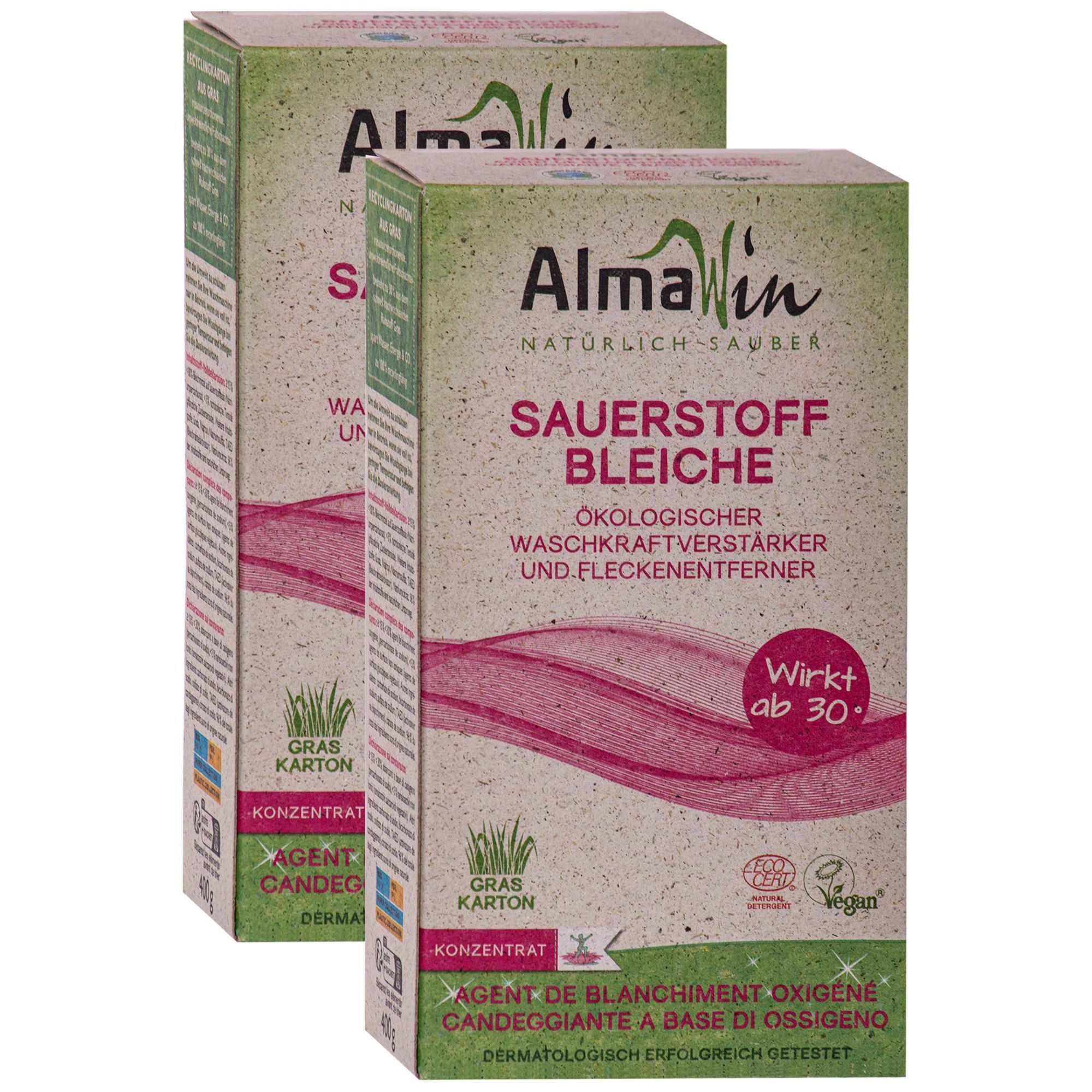 Boni-Shop Parkettkleber ALMAWIN Sauerstoffbleiche 2 x 400 g wirksam ab 30°C