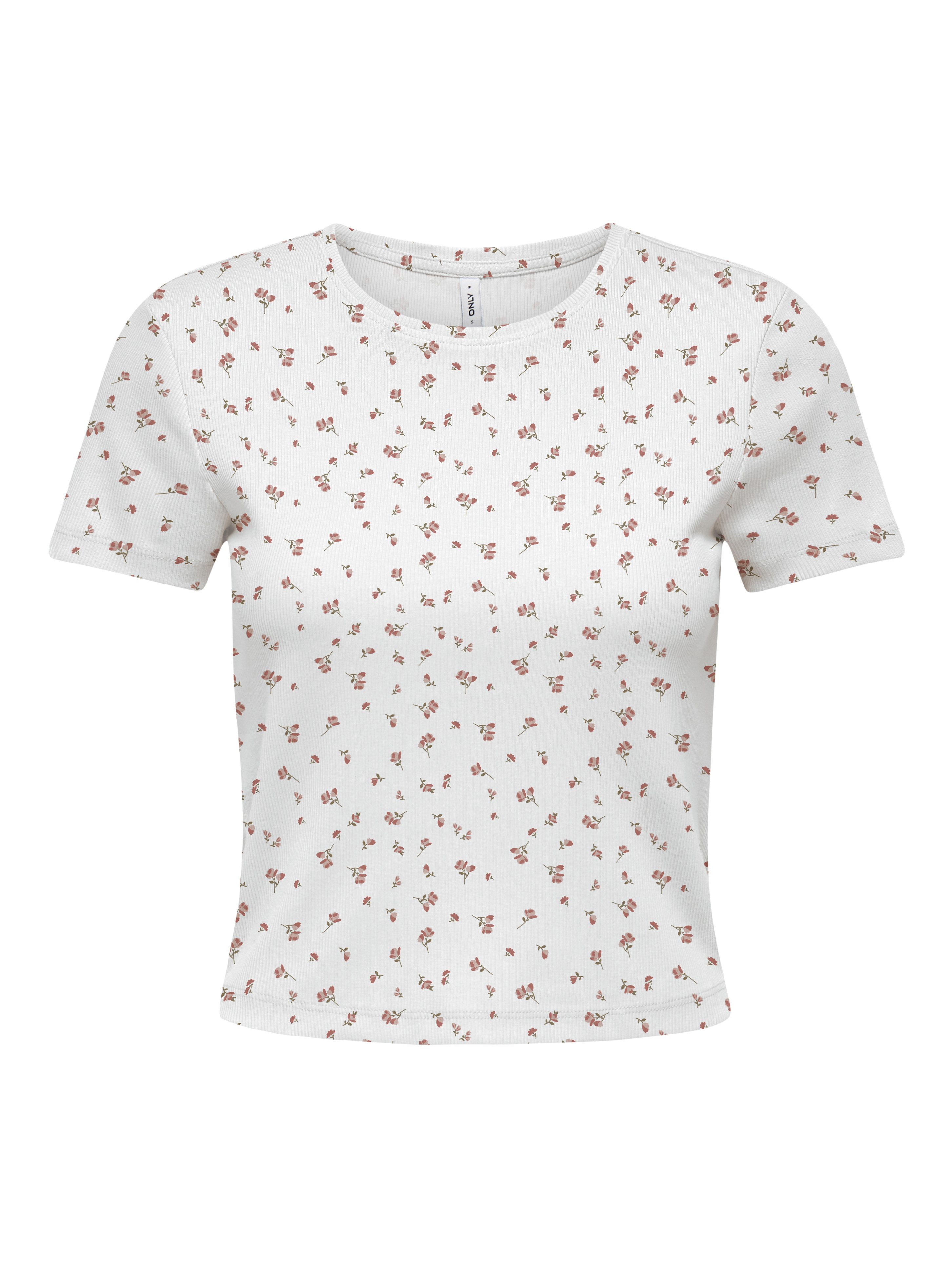 ONLY Kurzarmshirt ONLFENJA LIFE SS AOP TOP JRS NOOS Baumwollmischung, Cropp günstig online kaufen