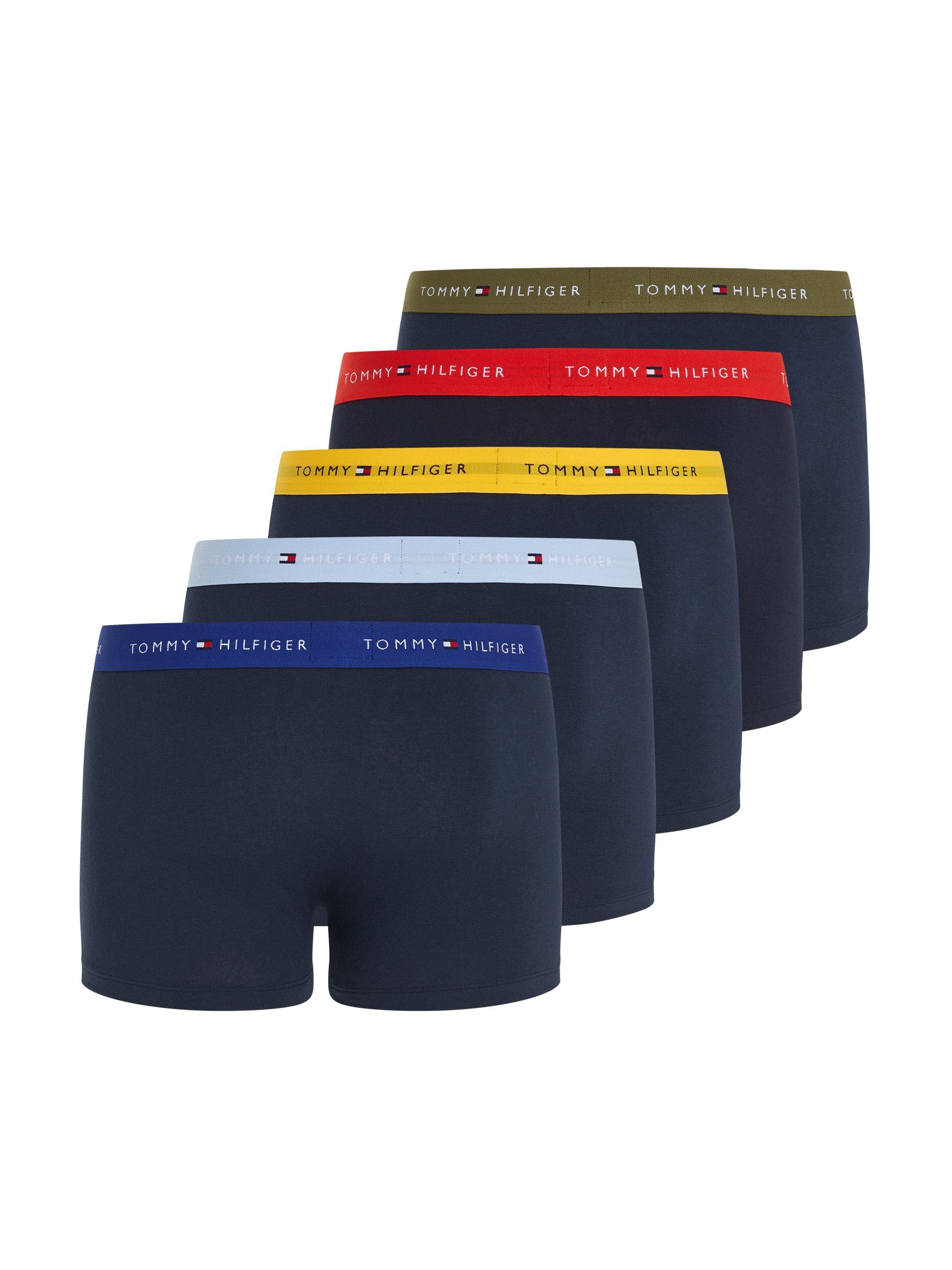 Tommy Hilfiger Underwear Trunk 5P TRUNK WB (Packung, 5-St., 5er-Pack) mit Logo-Elastikbund blue/glow/green/fireworks/lapis